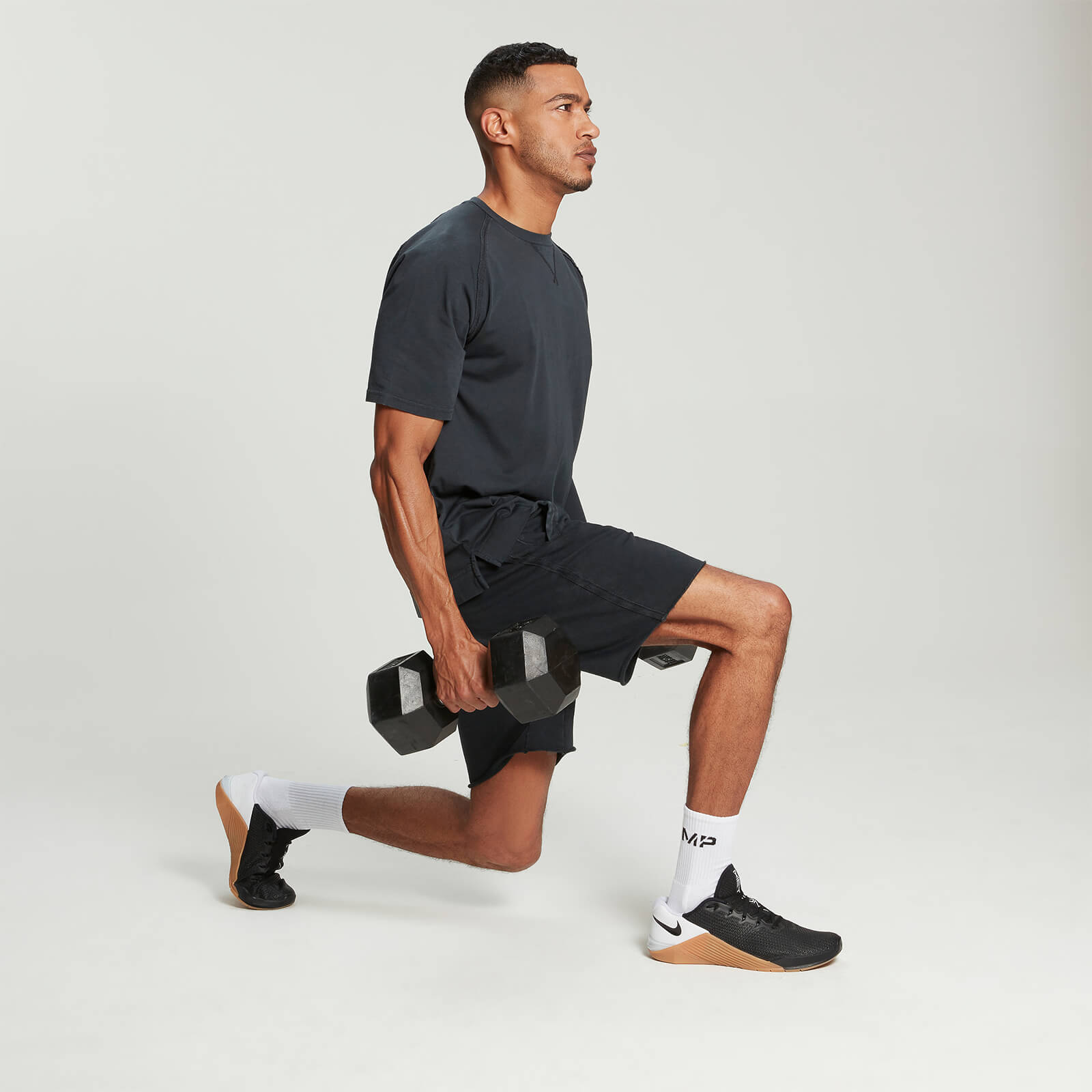 MP Men's Raw Training Shorts - Washed Black - XS