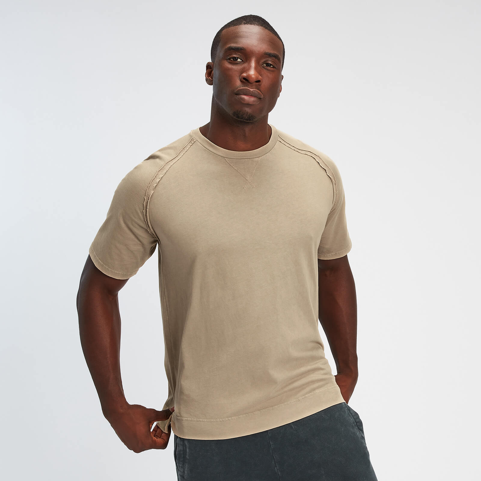 T-shirt MP Raw Training pour hommes – Brun clair - XS