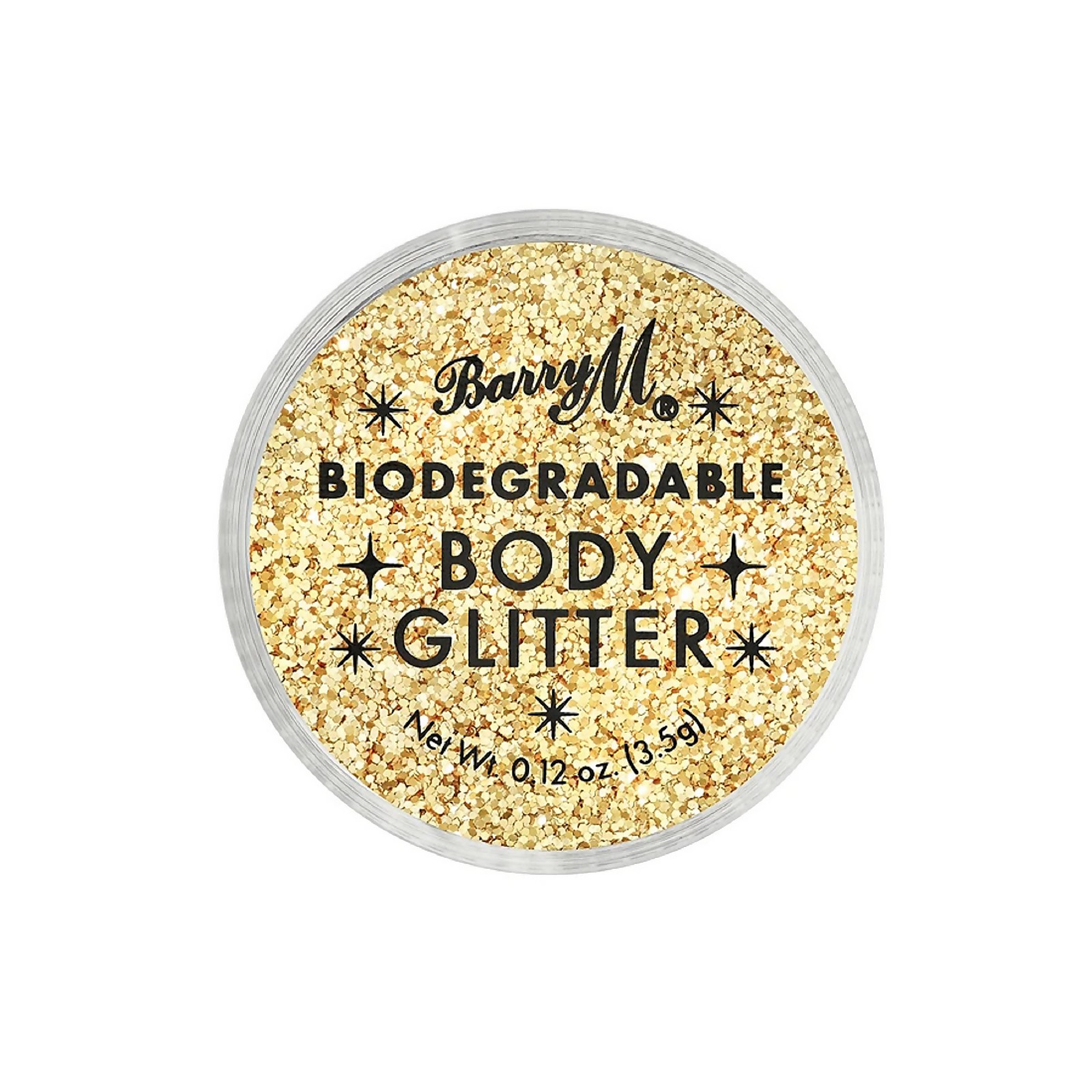Barry M Cosmetics Biodegradable Body Glitter 3.5ml (Various Shades) - Gold Mine