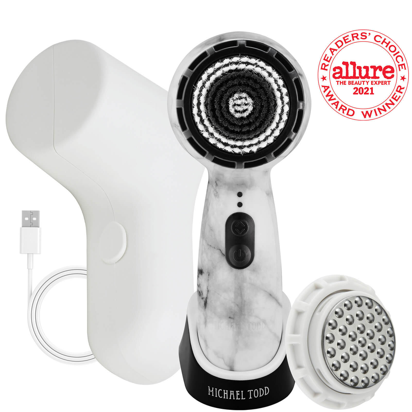 Shop Michael Todd Beauty Soniclear Petite Antimicrobial Sonic Skin Cleansing System (various Shades) In White Marble