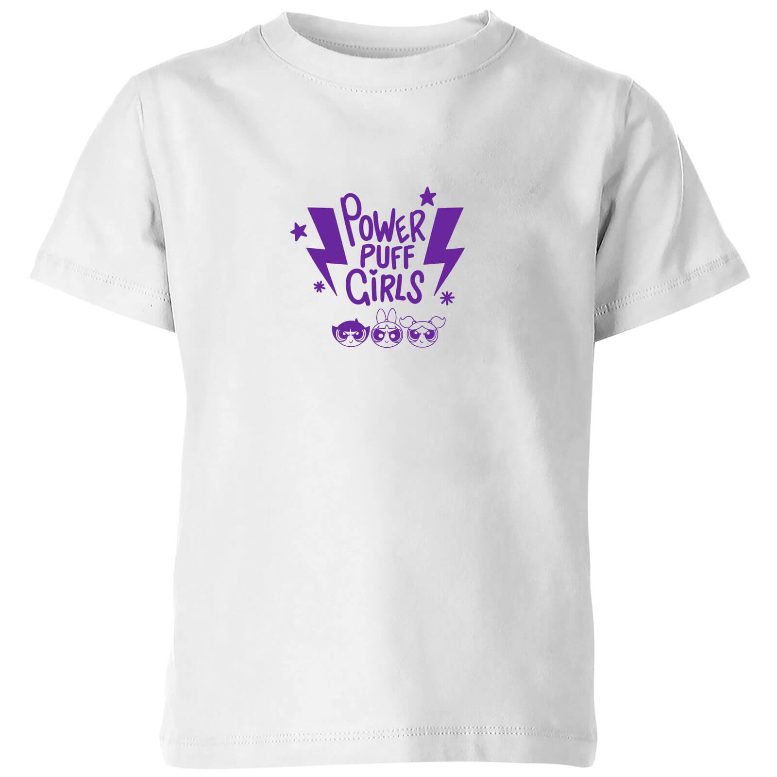 The Powerpuff Girls Thunderbolts Kids' T-Shirt - White - 3-4 Years - White
