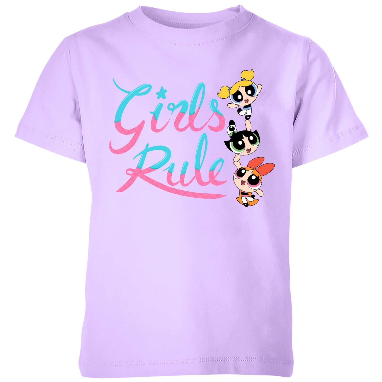 The Powerpuff Girls Girls Rule Kids' T-Shirt - Lilac - 3-4 Years - Lilac