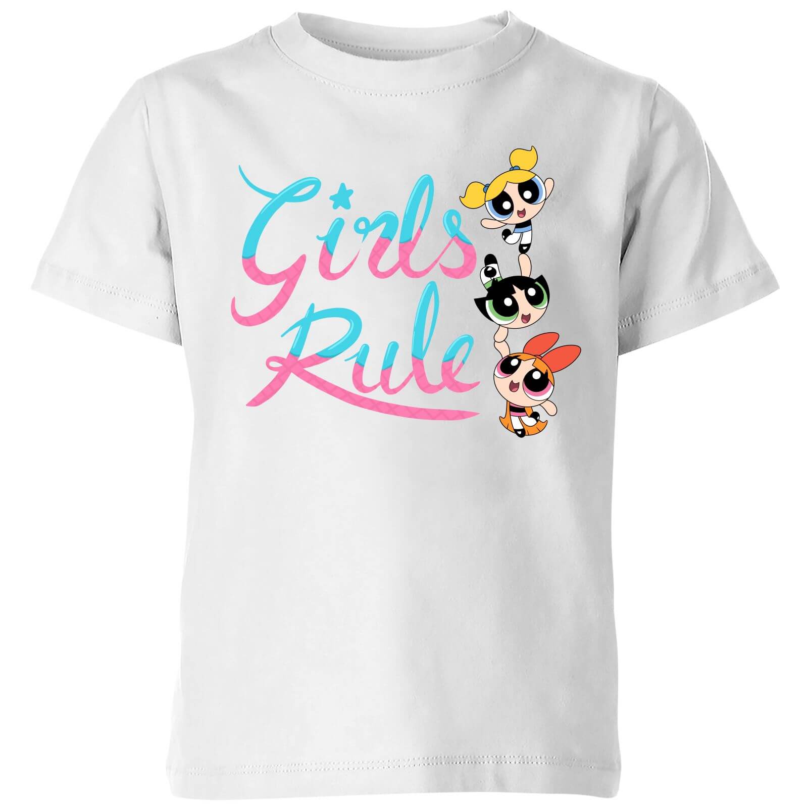 The Powerpuff Girls Girls Rule Kids' T-Shirt - White - 3-4 Years - White