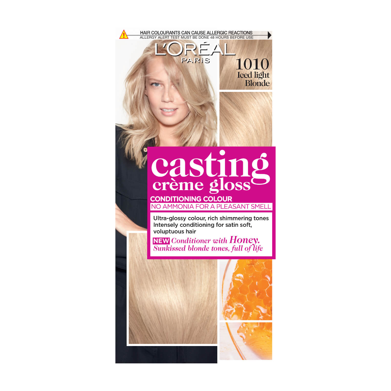 L'Oreal Paris Casting Creme Gloss Semi-Permanent Hair Dye (Various Shades) - 1010 Iced Light Blonde