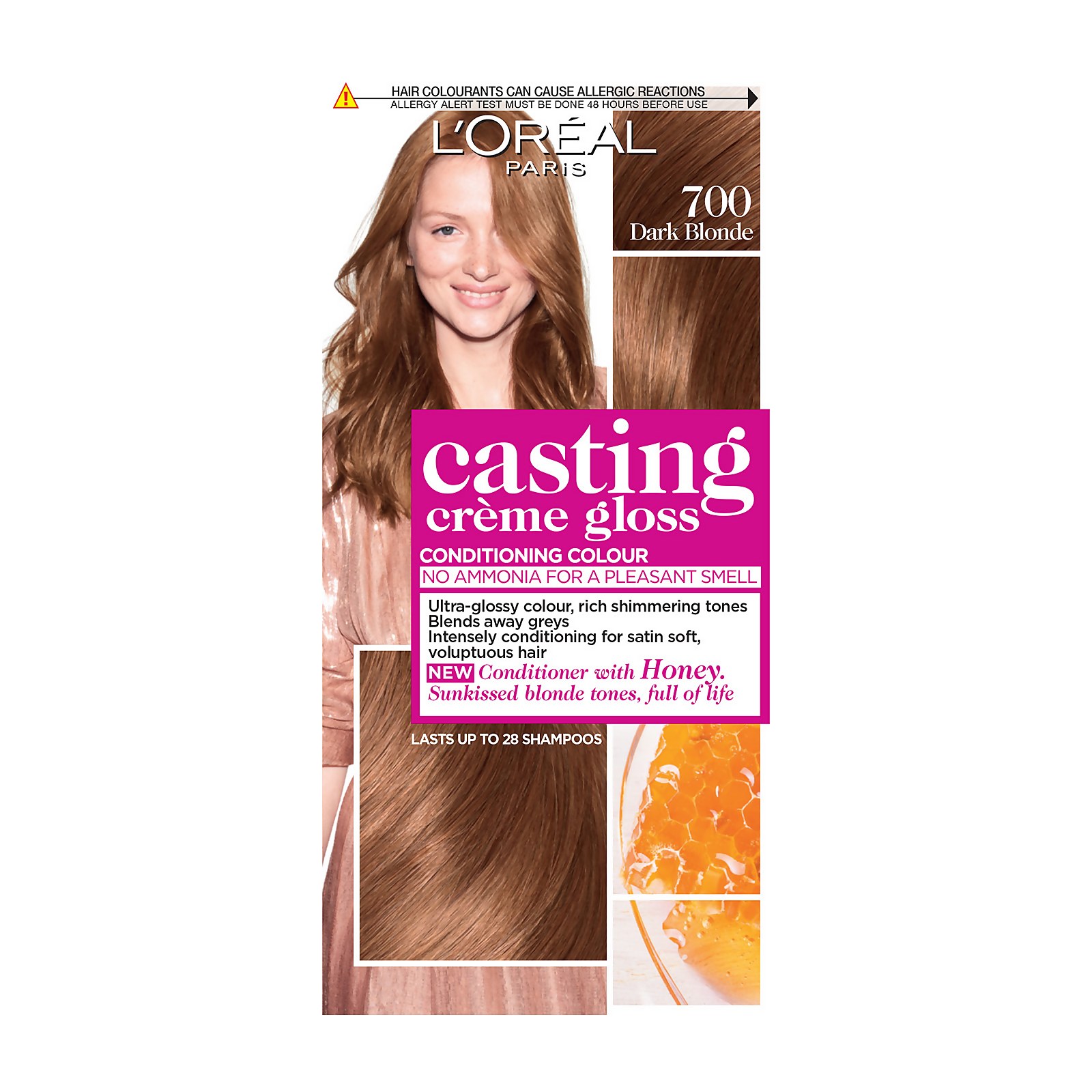 L'Oréal Paris Casting Crème Gloss Semi-Permanent Hair Dye (Various Shades) - 700 Dark Blonde