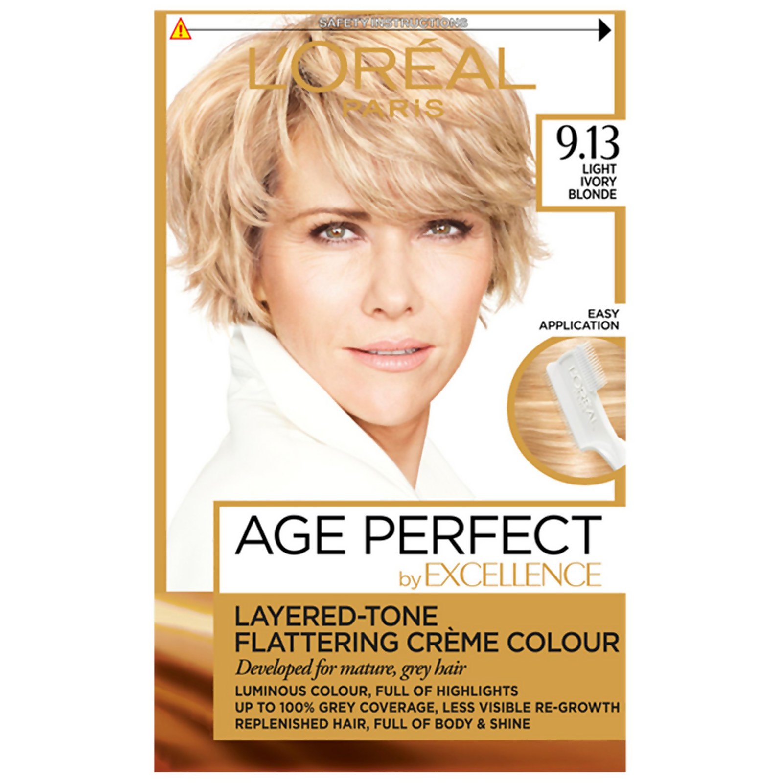 L'Oréal Paris Age Perfect Hair Dye (Various Shades) - 9.13 Light Ivory Blonde
