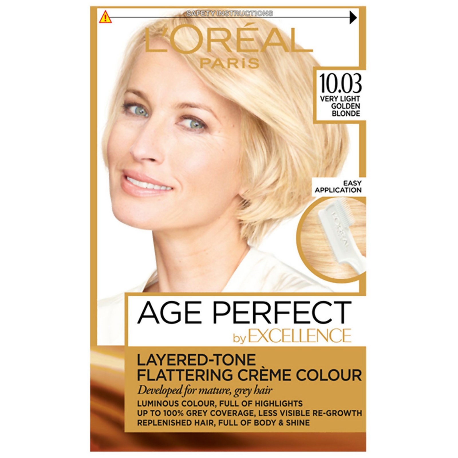 L'Oréal Paris Age Perfect Hair Dye (Various Shades) - 10.03 Very Light Golden Blonde