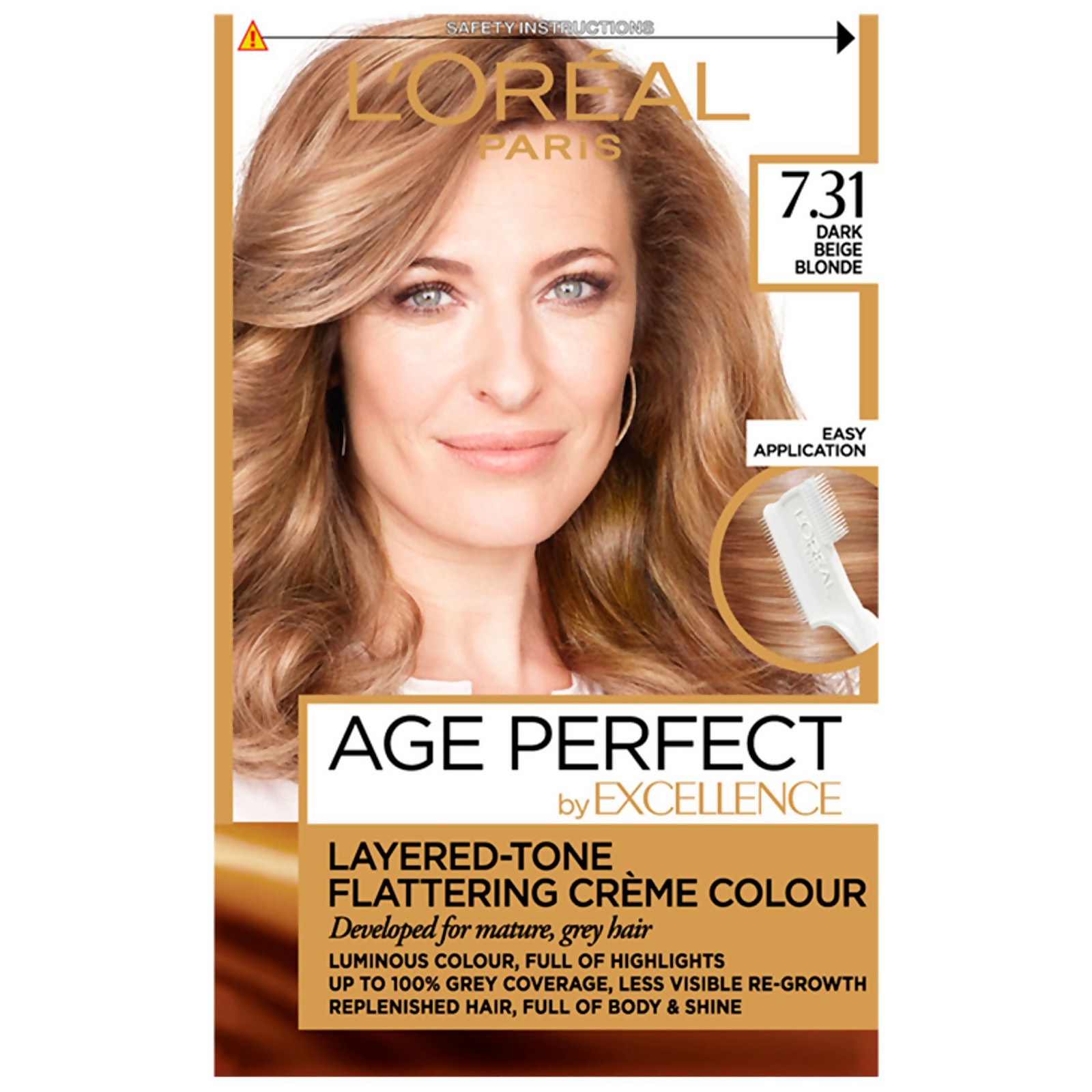 L'Oréal Paris Age Perfect Hair Dye (Various Shades) - 7.31 Dark Beige Blonde