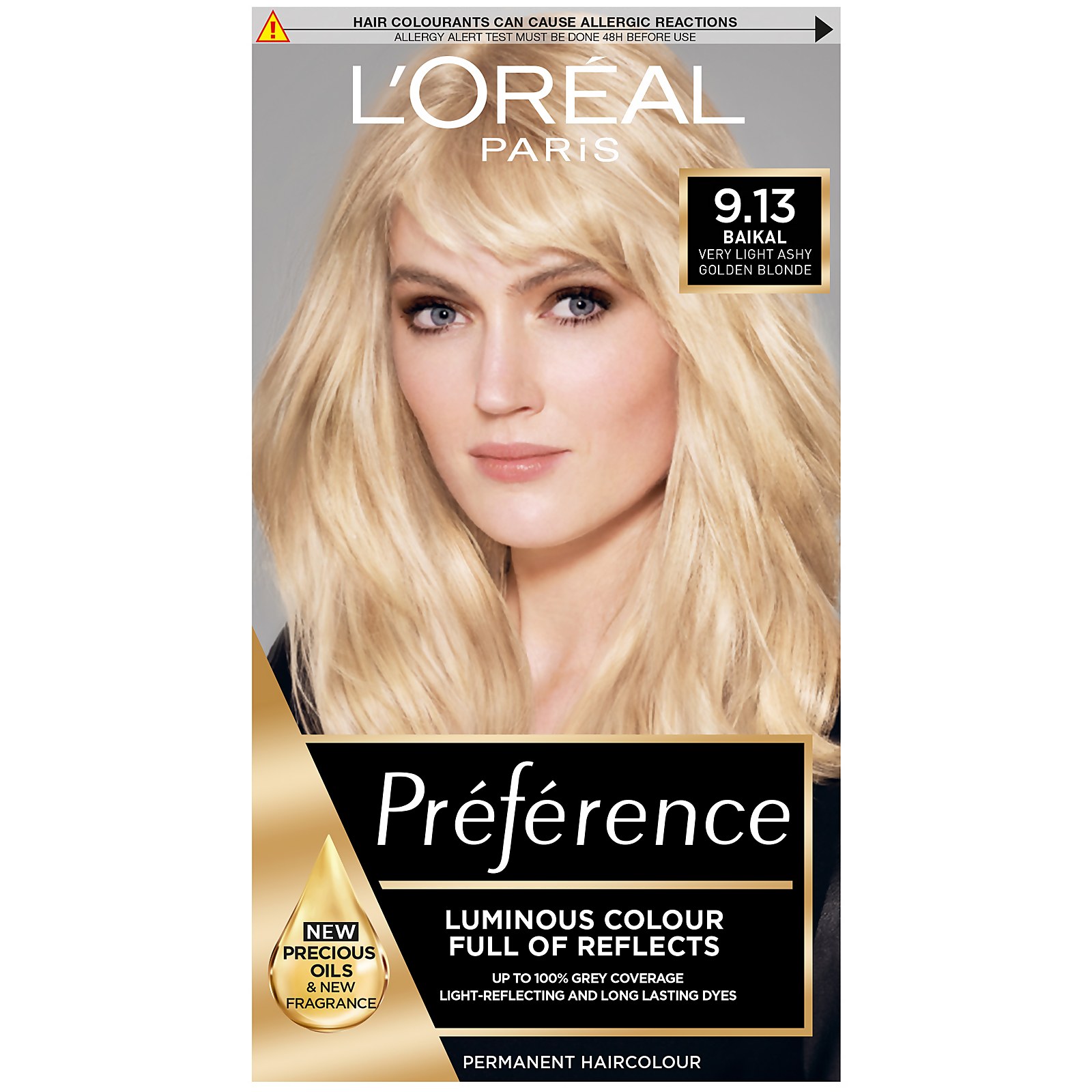 L'Oreal Paris Preference Infinia Hair Dye (Various Shades) - 9.13 Bergen Light Beige Blonde