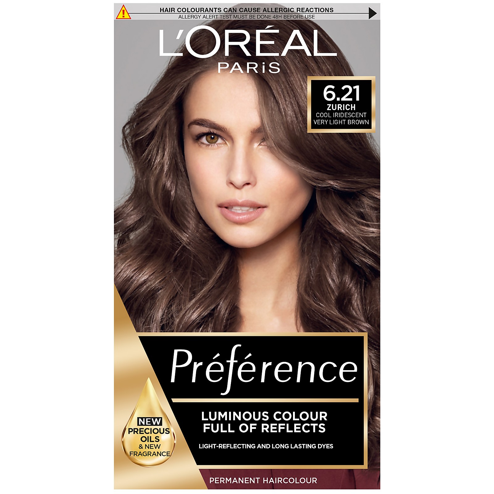 L'Oreal Paris Preference Infinia Hair Dye (Various Shades) - 6.21 Opera Iridescent Light Brown