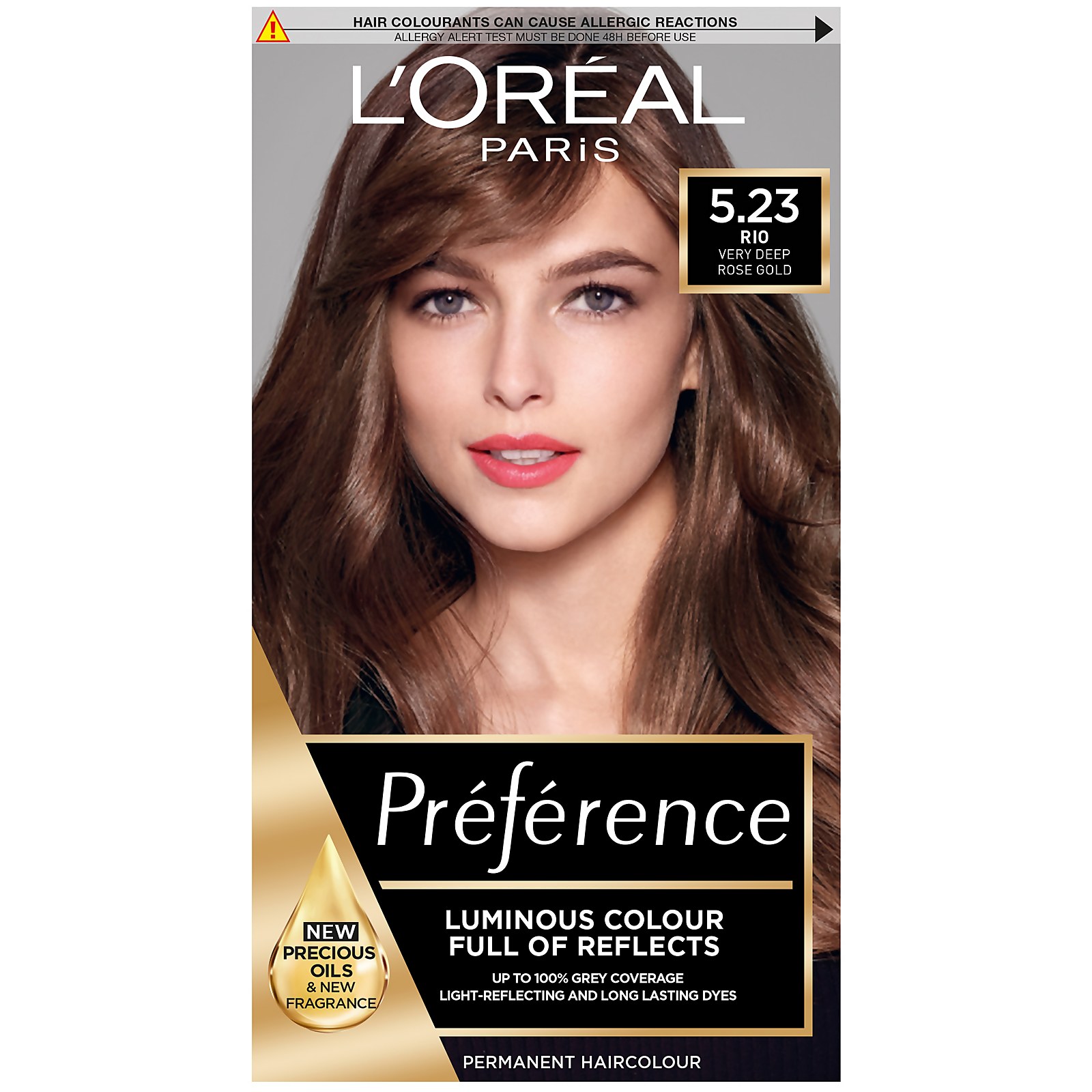 L'Oréal Paris Préférence Infinia Hair Dye (Various Shades) - 5.23 Chocolate Rose Gold Brown