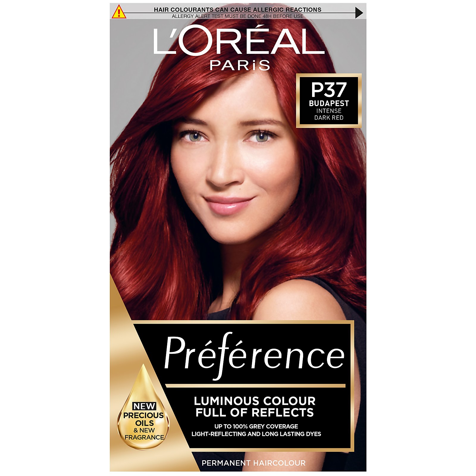L'Oreal Paris Preference Infinia Hair Dye (Various Shades) - 3.66 Dark Red Ultra Violet