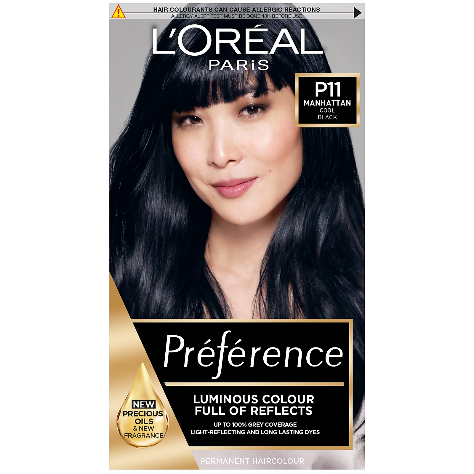 L'Oreal Paris Preference Infinia Hair Dye (Various Shades) - P11 Deeply Wicked Black