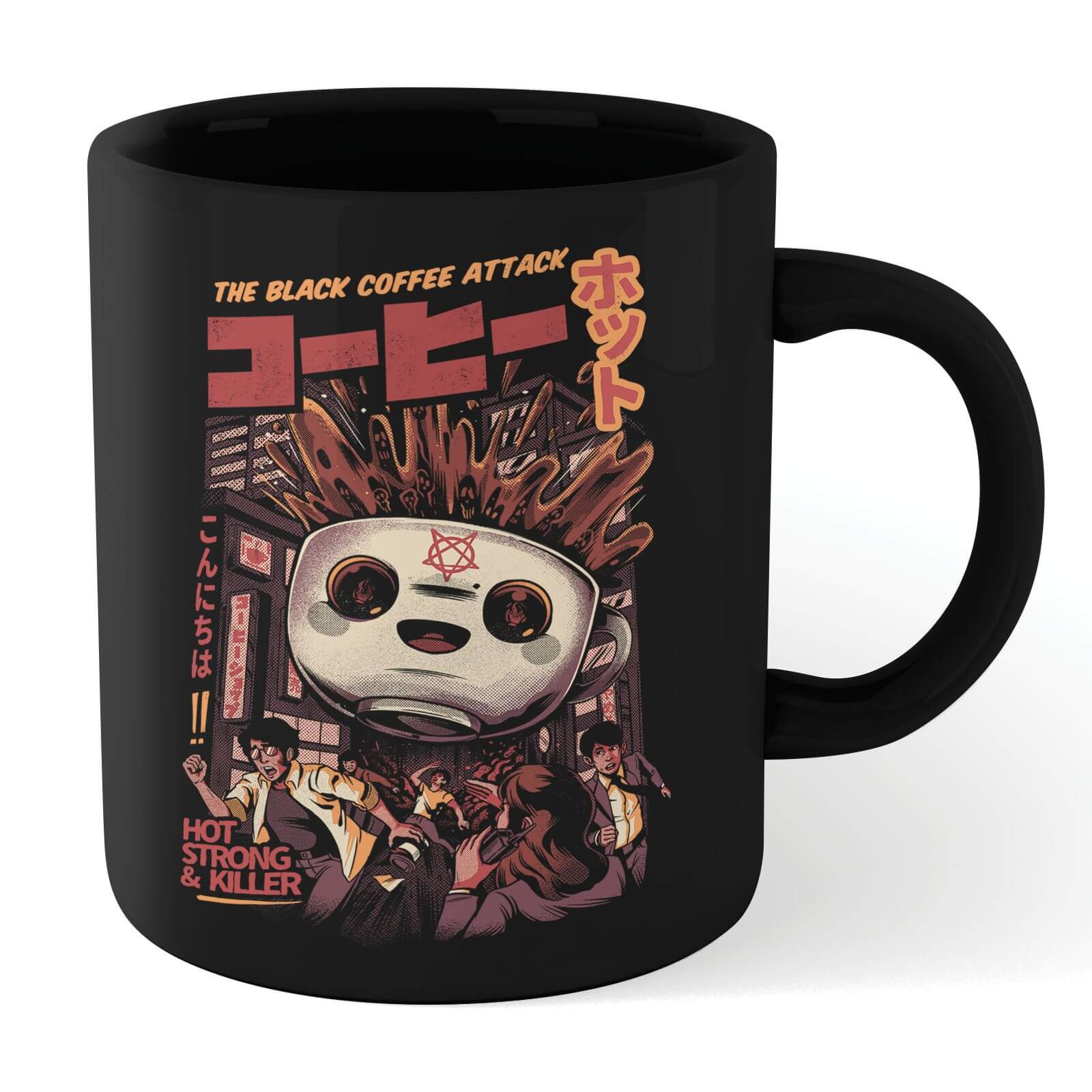 Ilustrata Black Coffee Kaiju Mug - Black