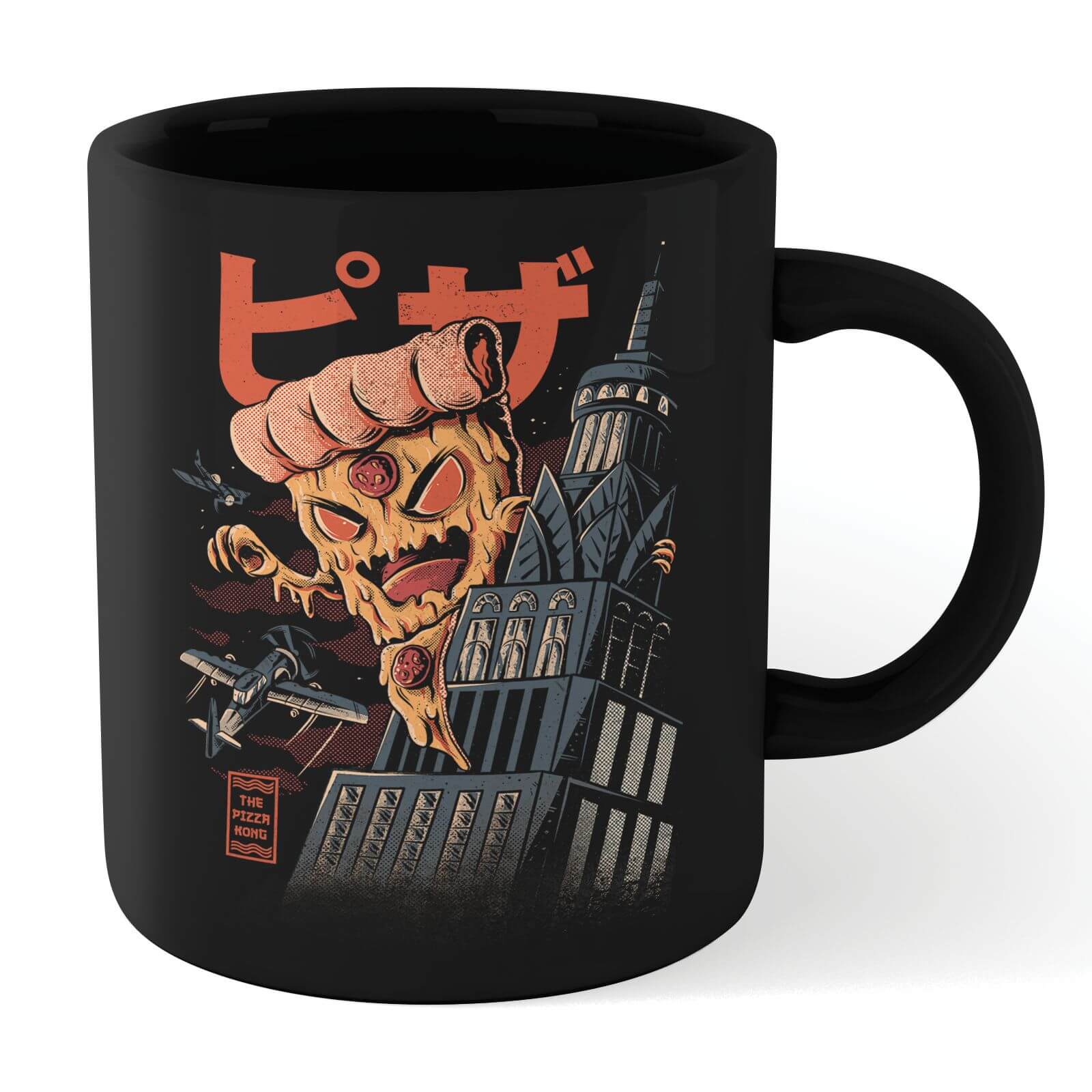 Ilustrata Pizza Kong Mug - Black