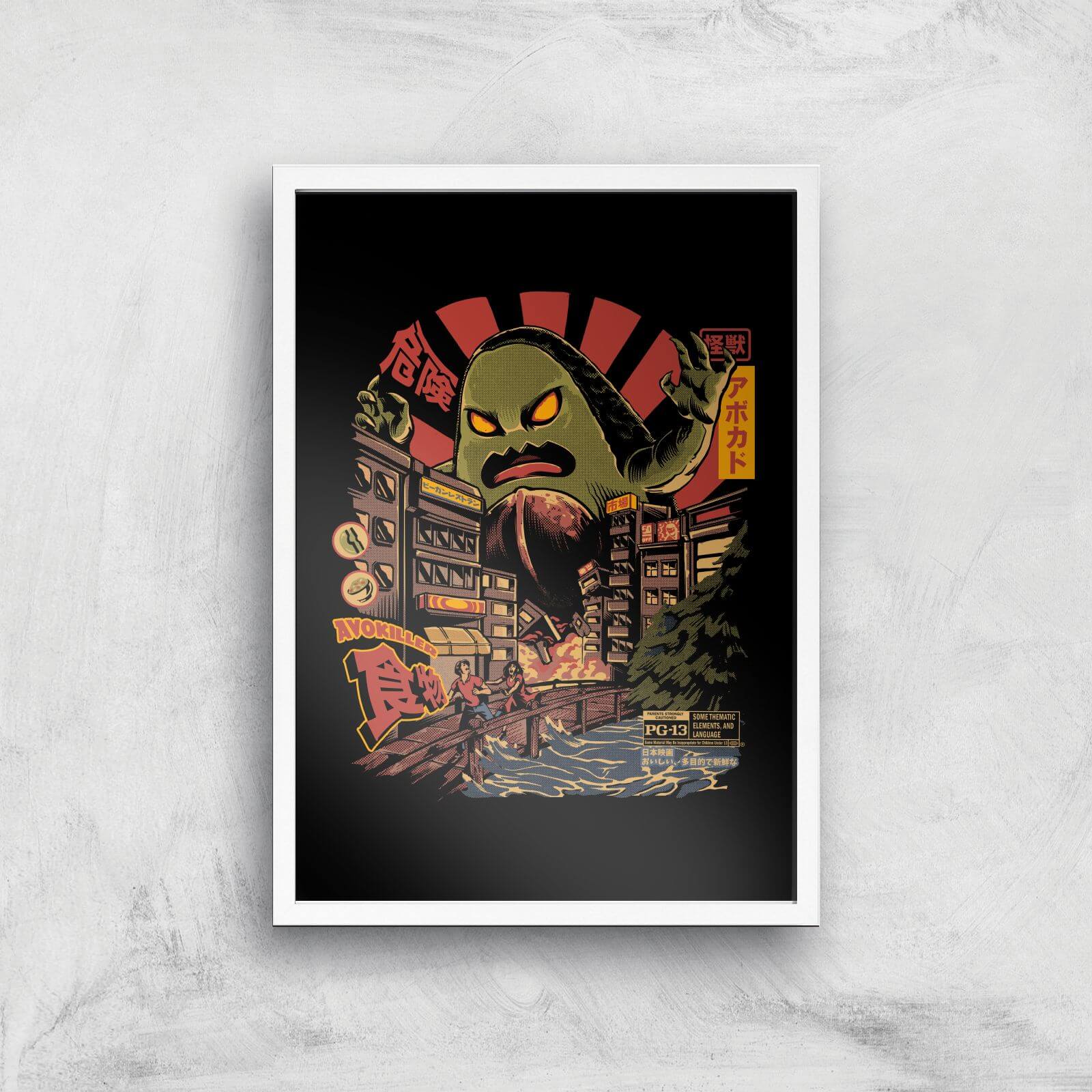 Ilustrata Avo Killer Giclee Art Print - A3 - White Frame
