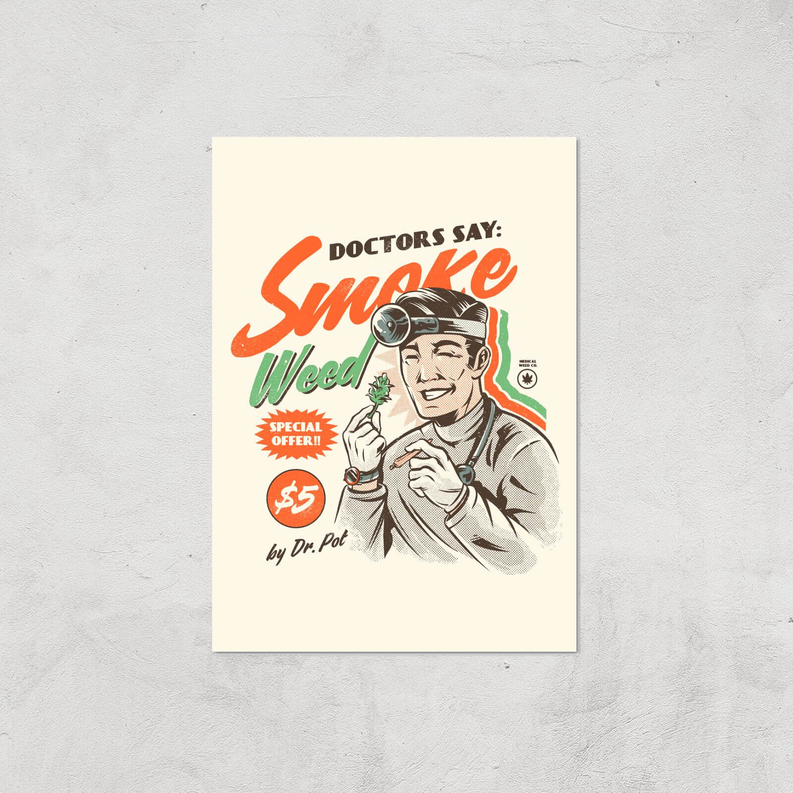 Ilustrata Weed Doctor Advices Giclee Art Print - A2 - Print Only