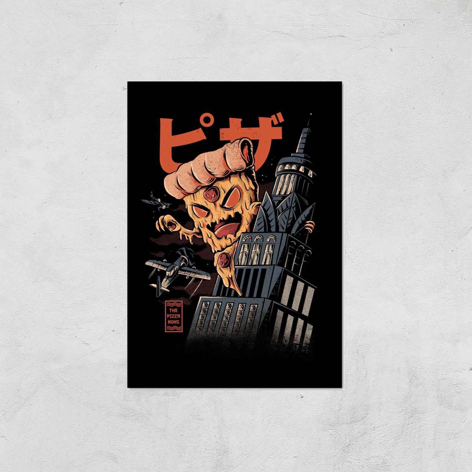 Ilustrata Pizza Kong Giclee Art Print - A4 - Print Only