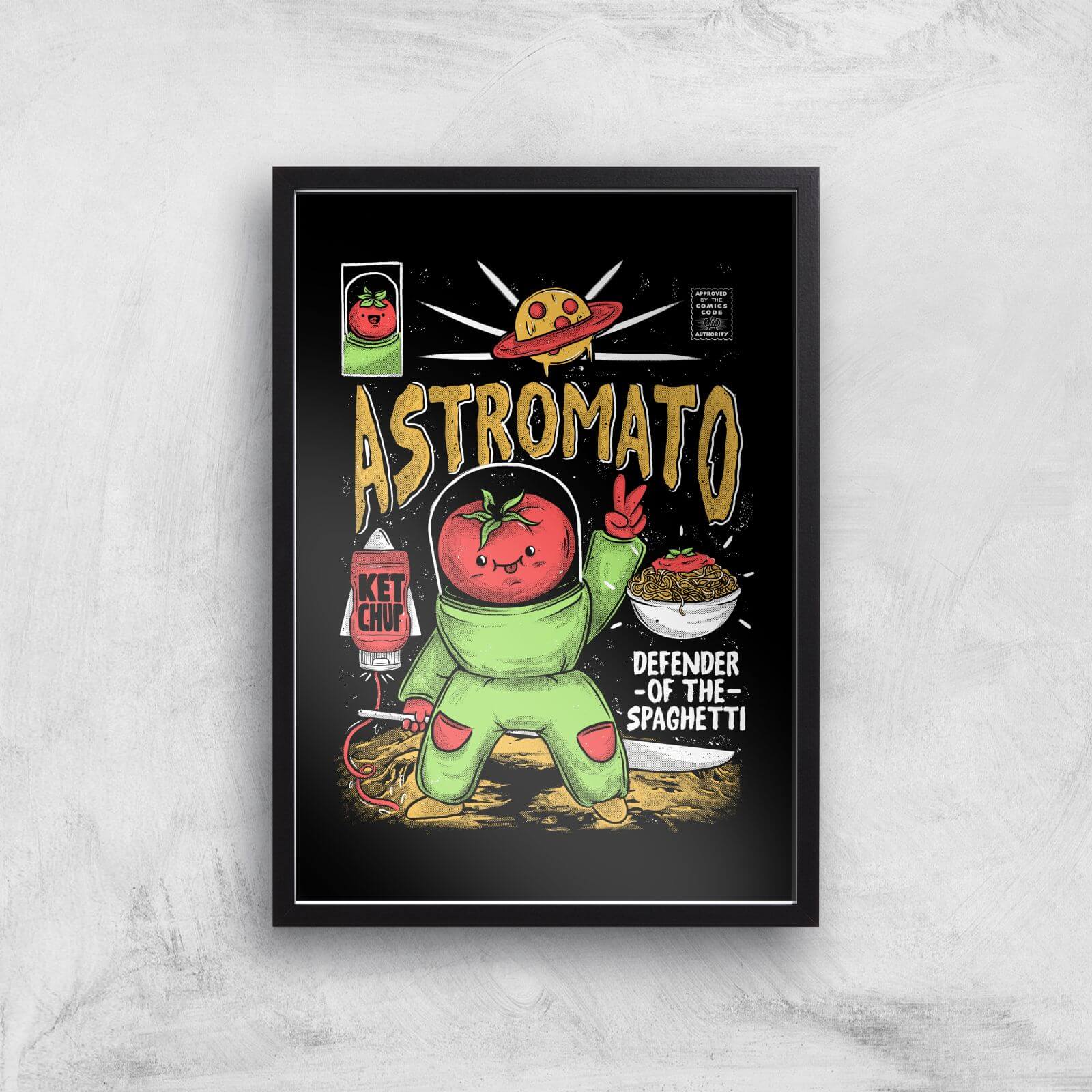 Ilustrata Astromato Giclee Art Print - A3 - Black Frame