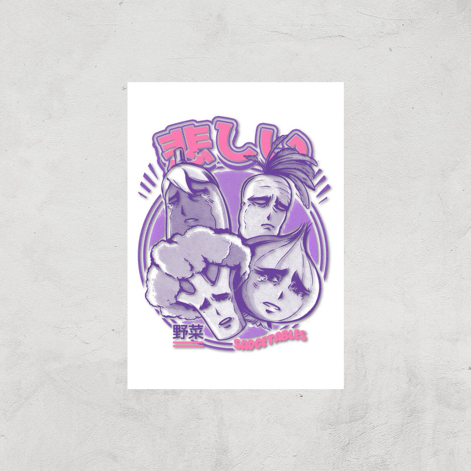 Ilustrata Sadgetables Giclee Art Print - A2 - Print Only