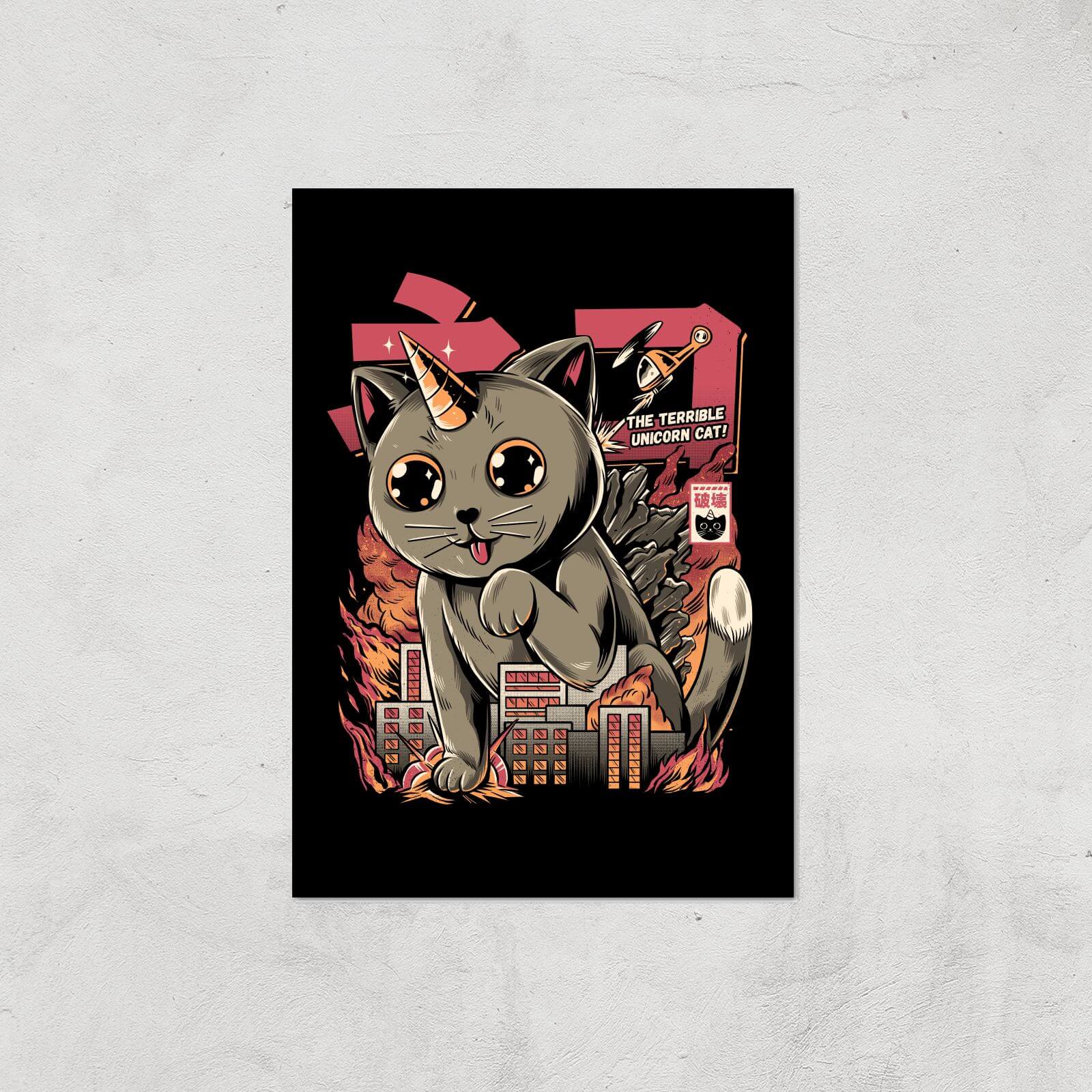 Ilustrata Catzilla Giclee Art Print - A2 - Print Only