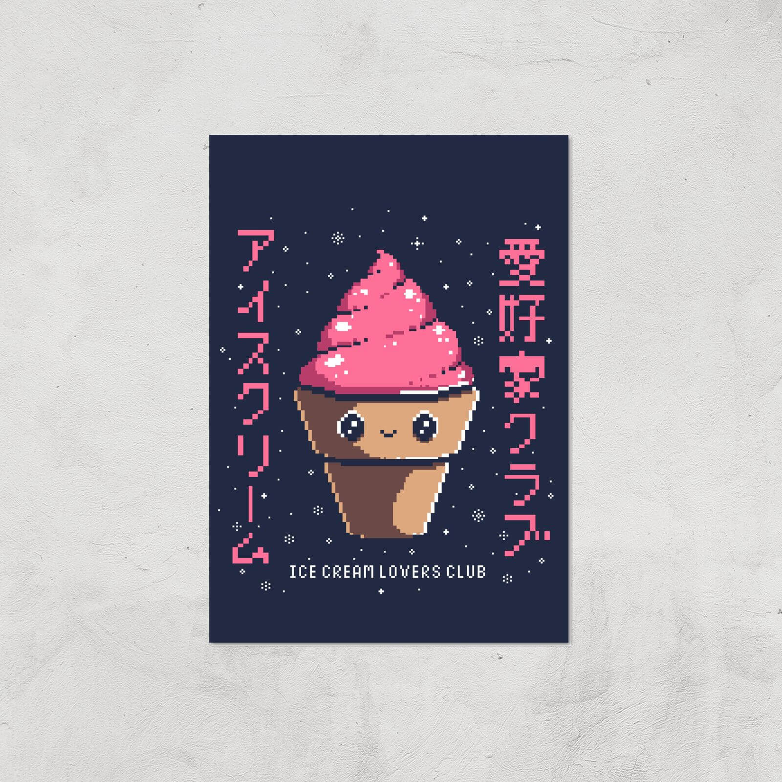 Ilustrata Ice Cream Lovers Club Giclee Art Print - A4 - Print Only