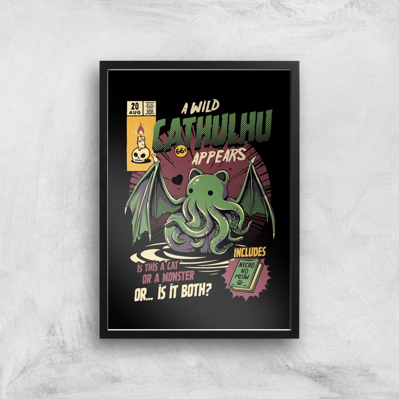 Ilustrata Cathulhu Giclee Art Print - A2 - Black Frame