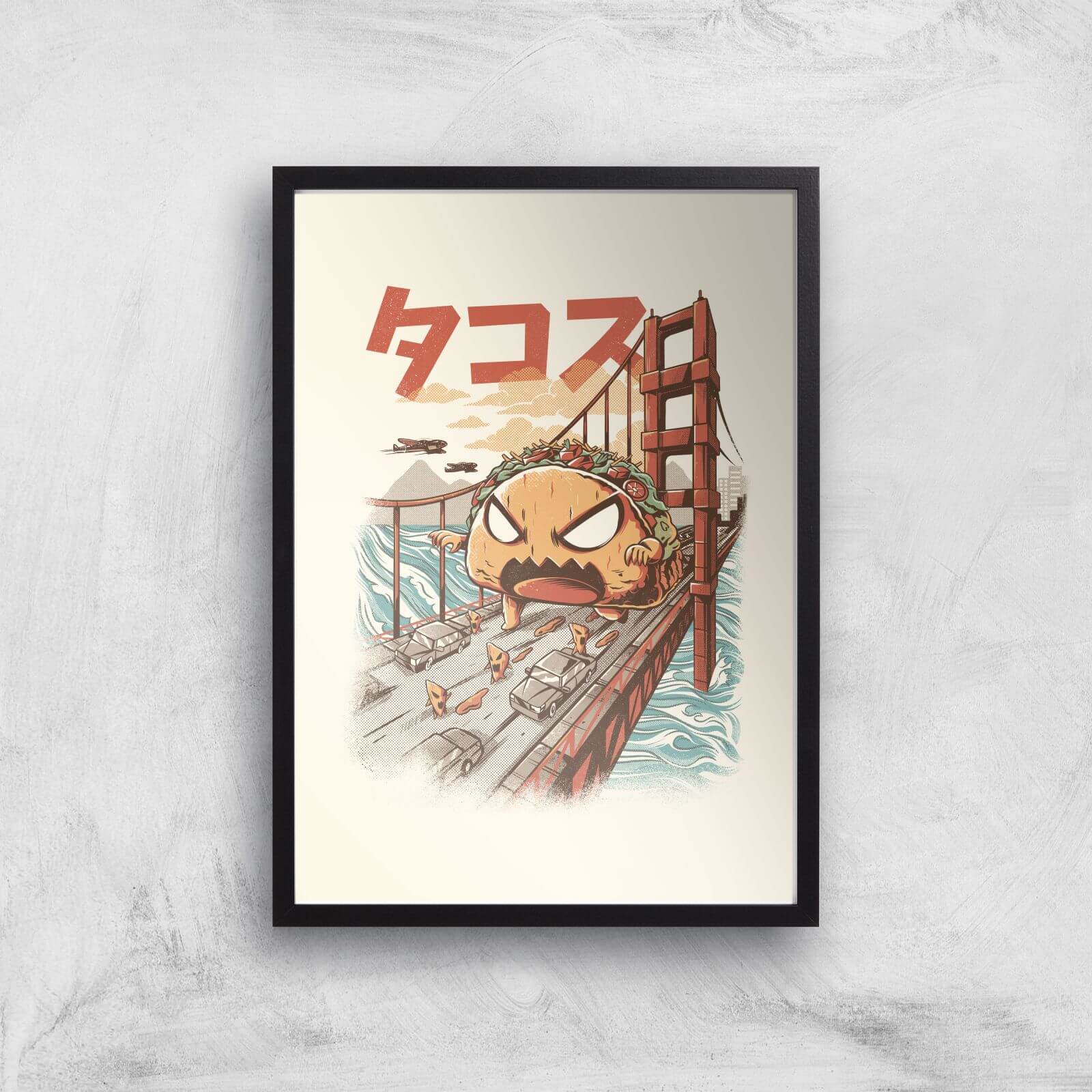 Ilustrata Takaiju Giclee Art Print - A3 - Black Frame