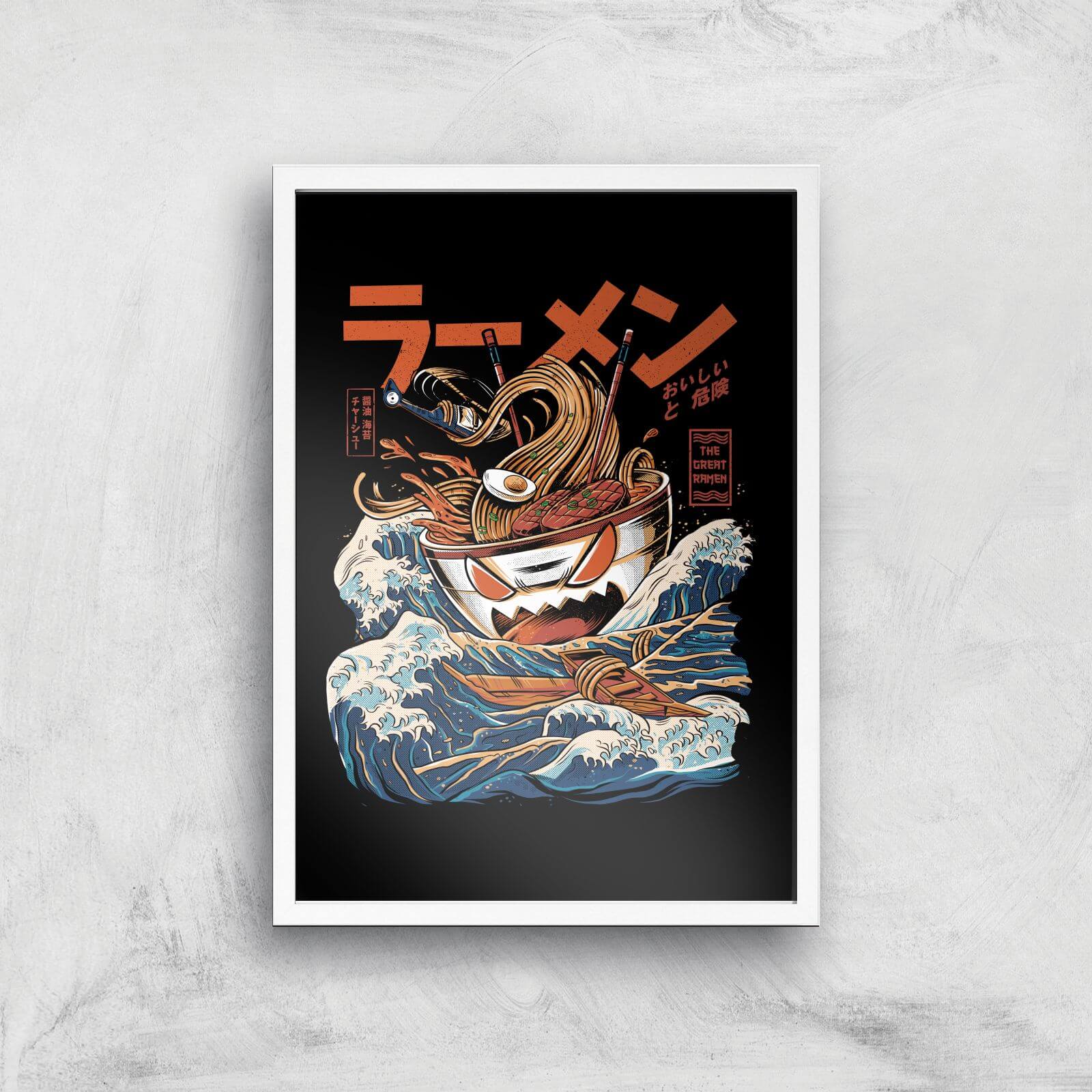 Ilustrata Great Ramen Giclee Art Print - A3 - White Frame
