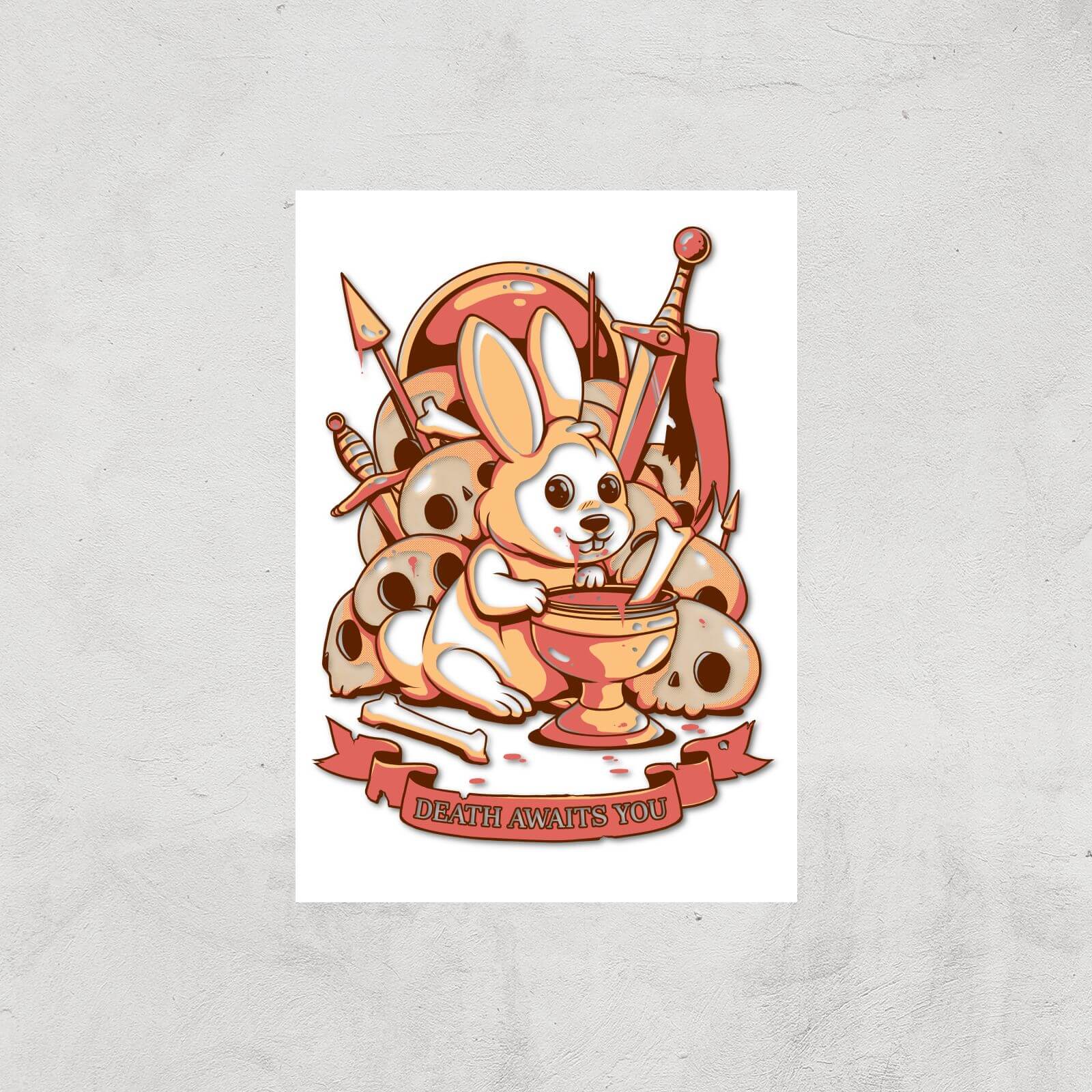 Ilustrata Bunny Graal Giclee Art Print - A4 - Print Only