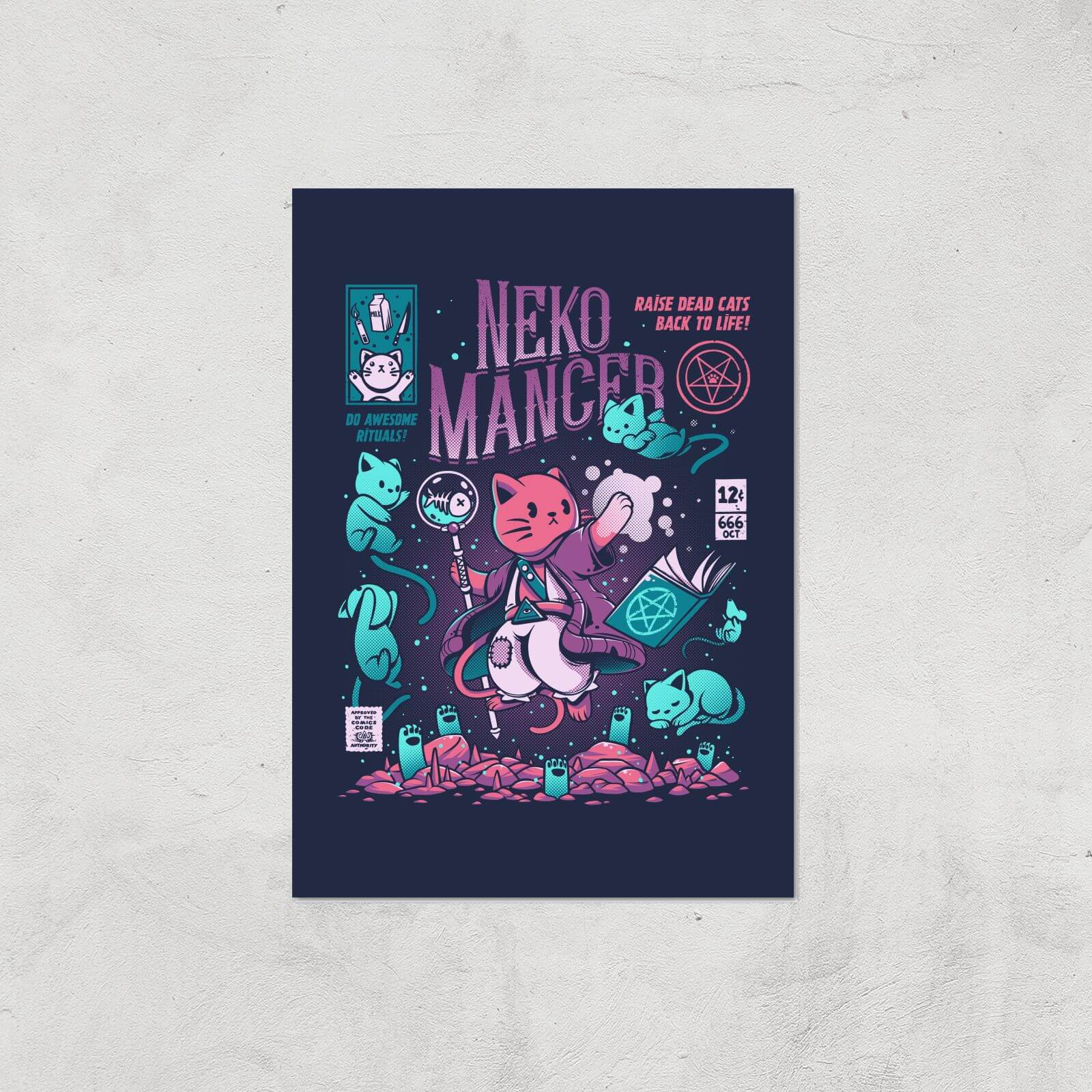 Ilustrata Nekomancer Giclee Art Print - A3 - Print Only