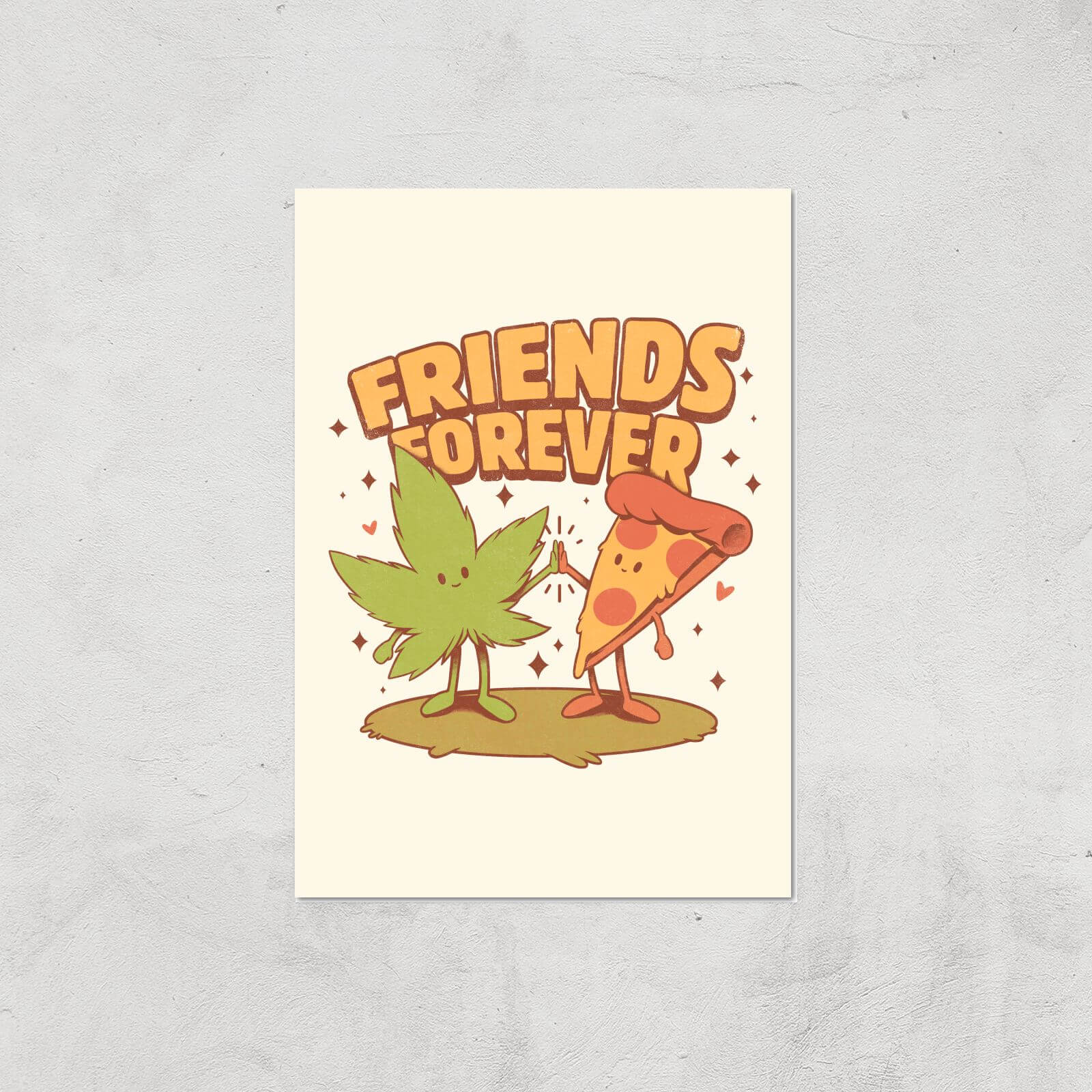 Ilustrata Friends Forever Giclee Art Print - A4 - Print Only