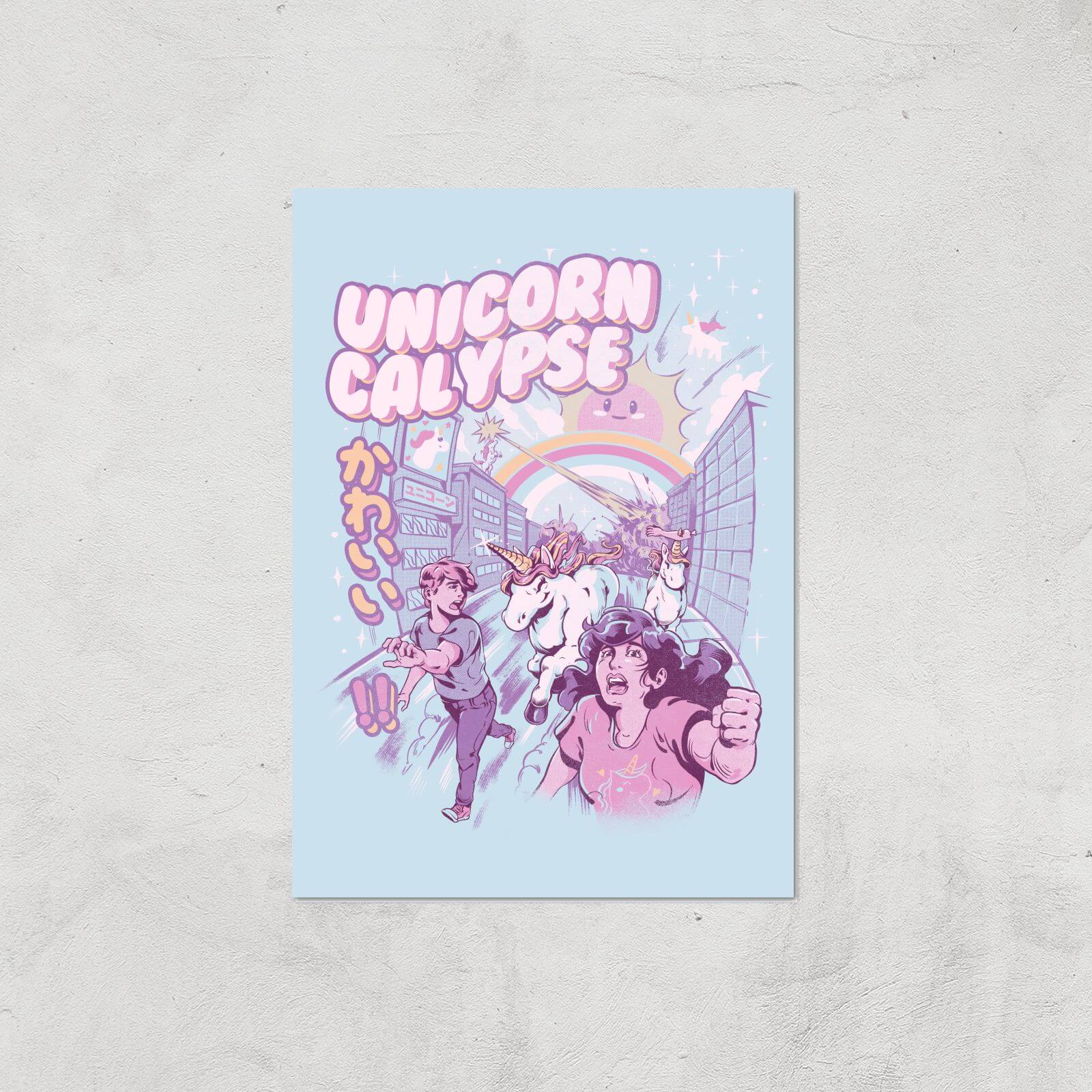 Ilustrata Unicorn Calypse Giclee Art Print - A4 - Print Only