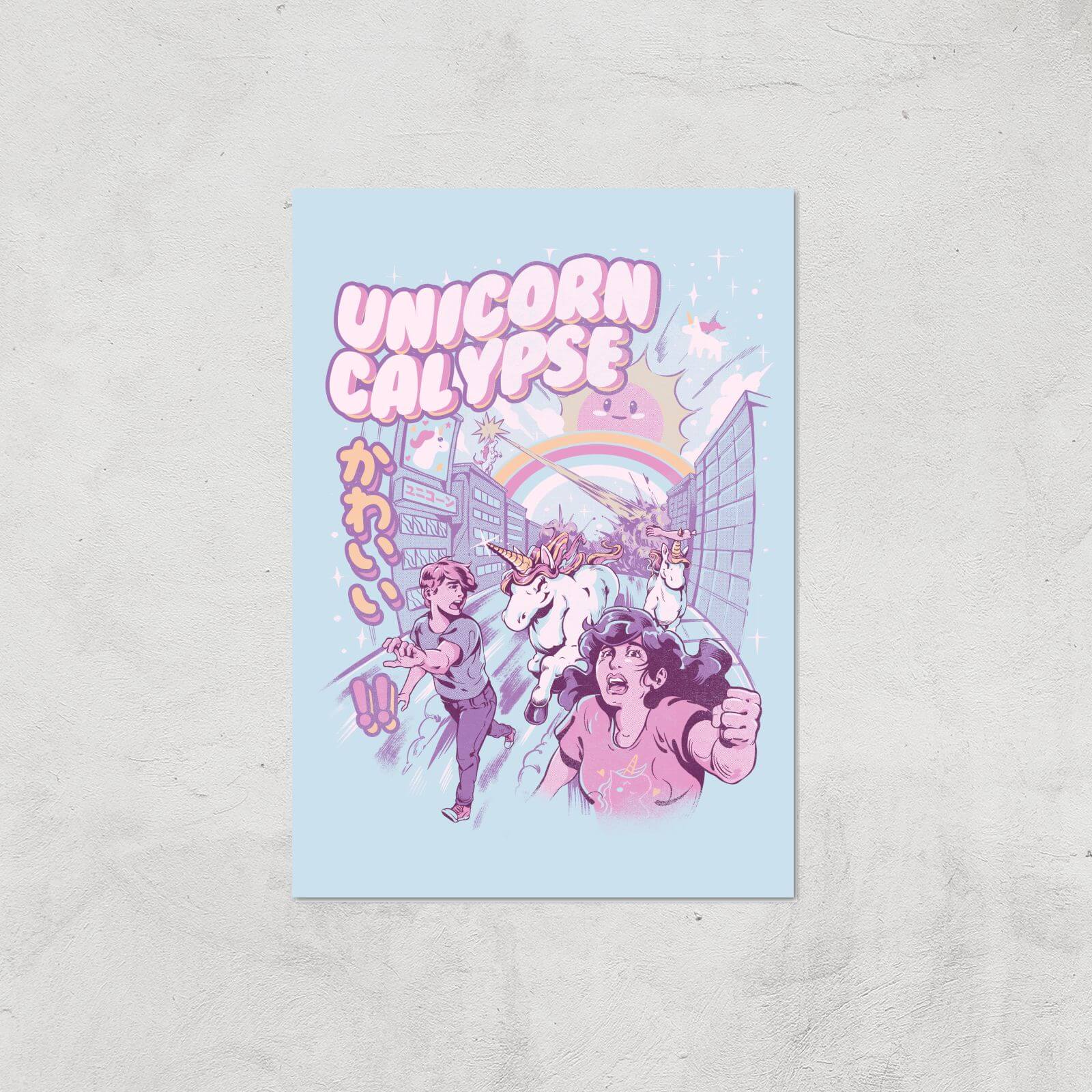 Ilustrata Unicorn Calypse Giclee Art Print - A3 - Print Only