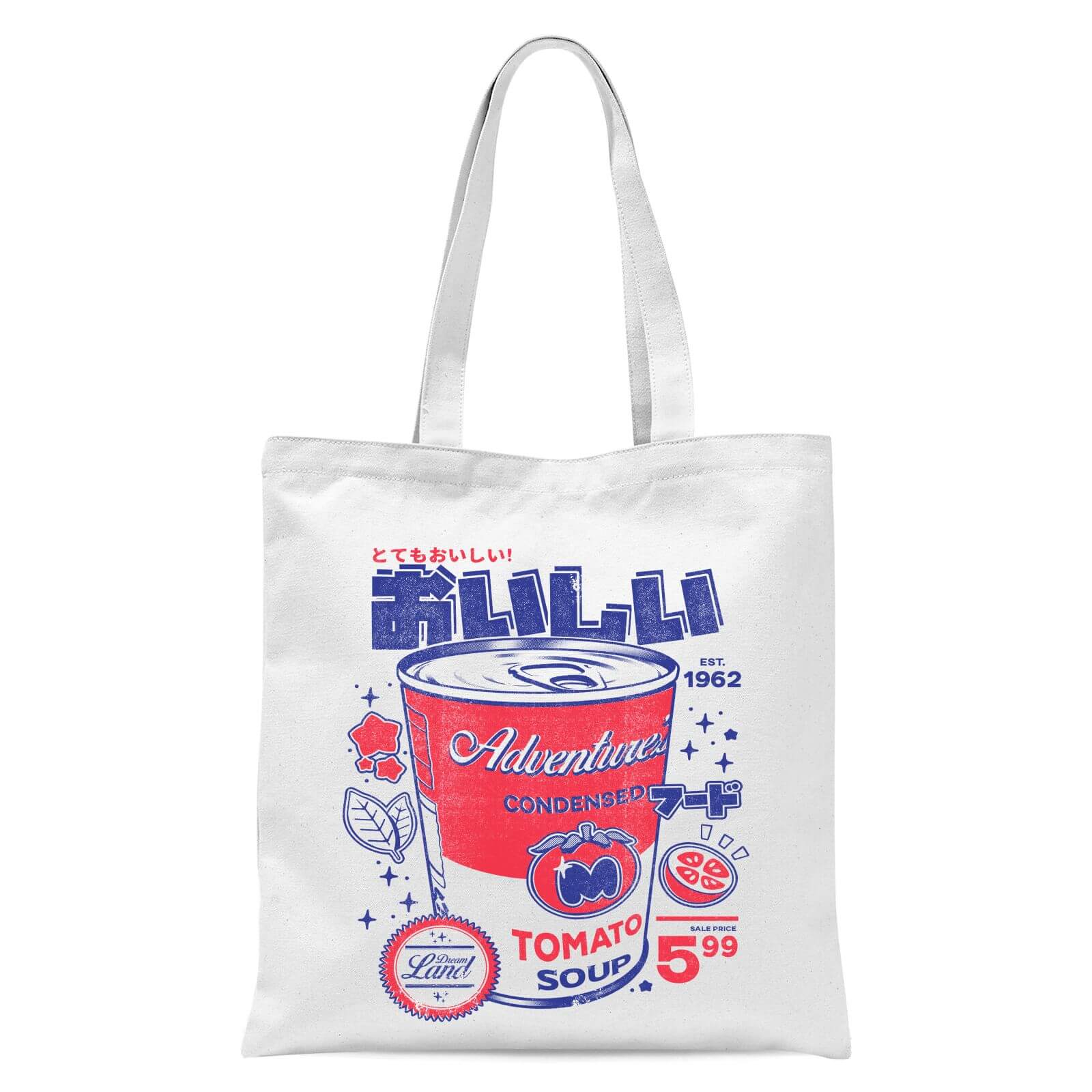 Ilustrata Smashed Tomato Soup Tote Bag - White