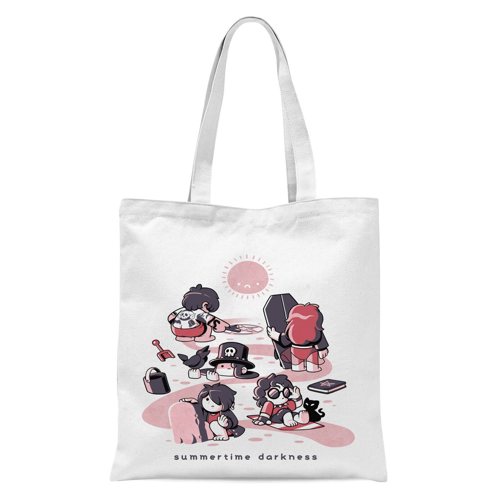 Ilustrata Summertime Darkness Tote Bag - White