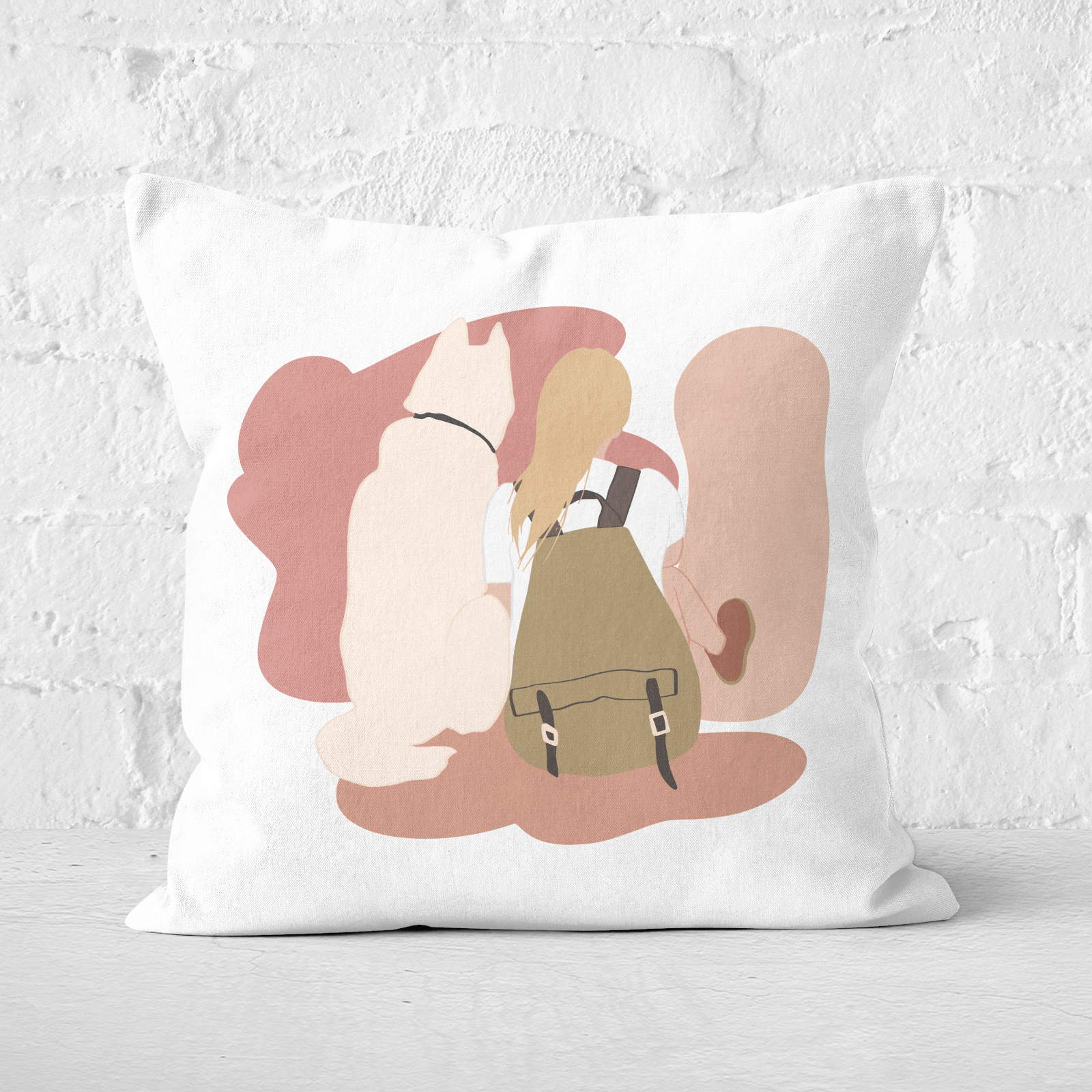 Travel Buddy Square Cushion - 60x60cm - Soft Touch