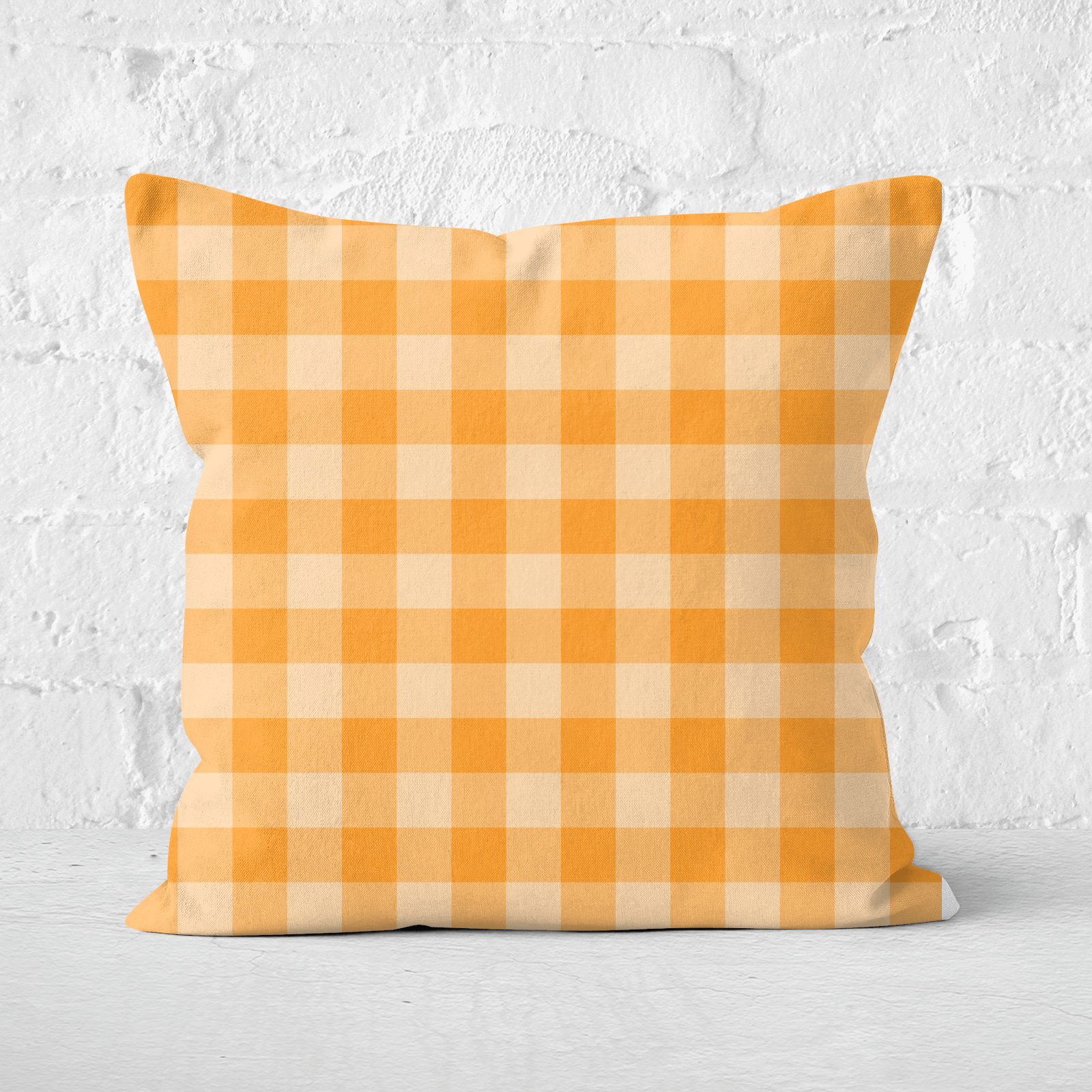 Baking Blanket Orange Square Cushion - 60x60cm - Soft Touch