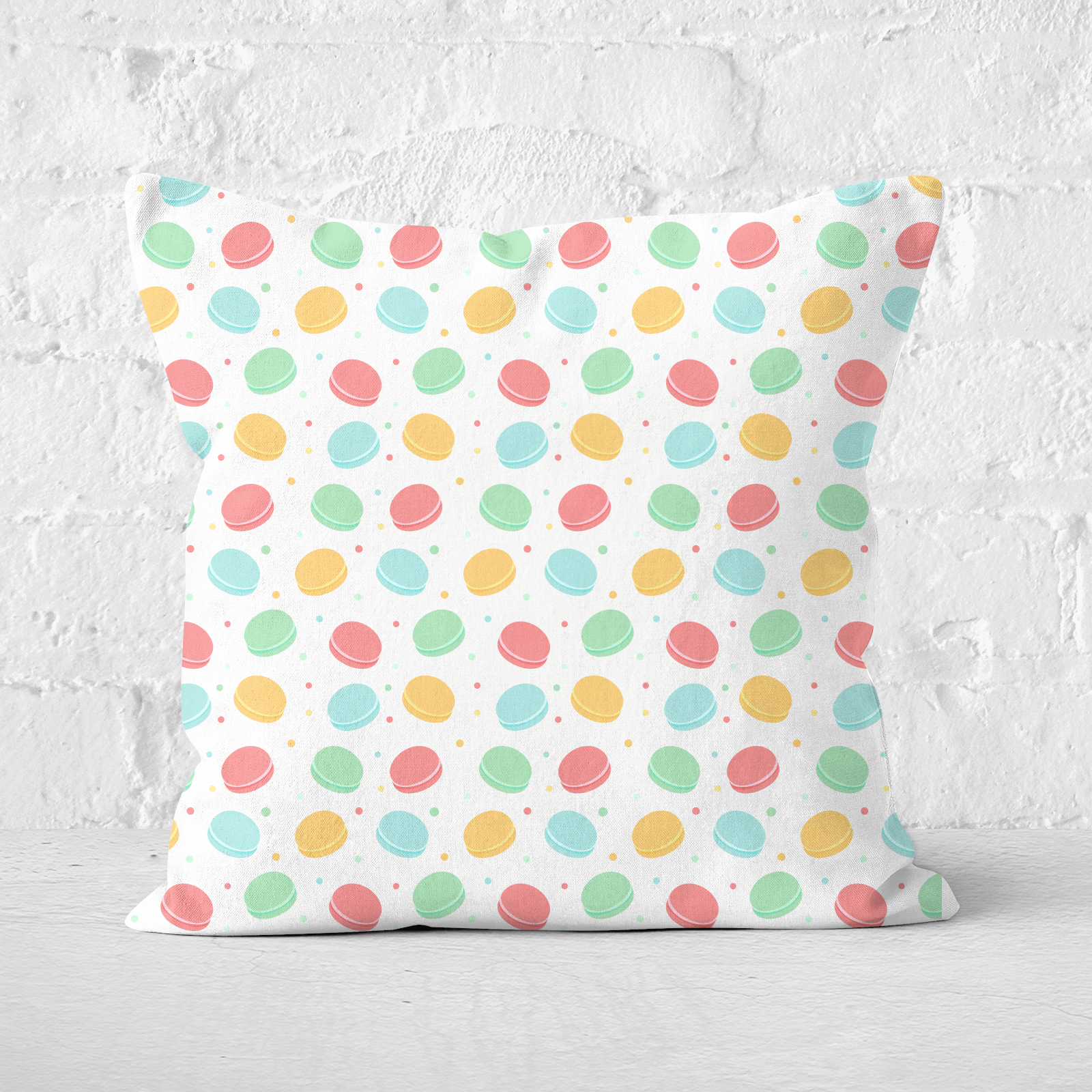 Macaron Party Square Cushion - 60x60cm - Soft Touch
