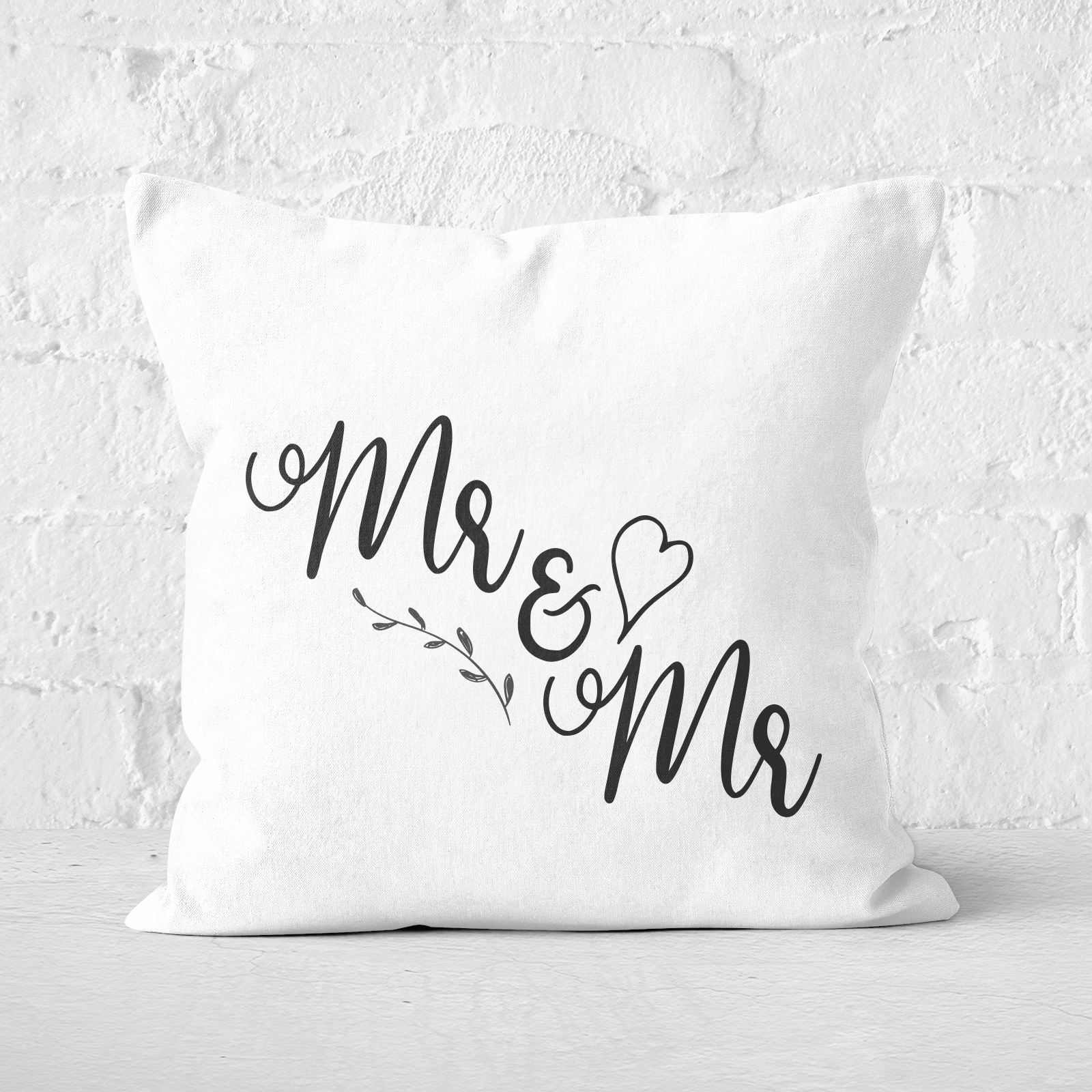 Mr&Mr Square Cushion - 60x60cm - Soft Touch