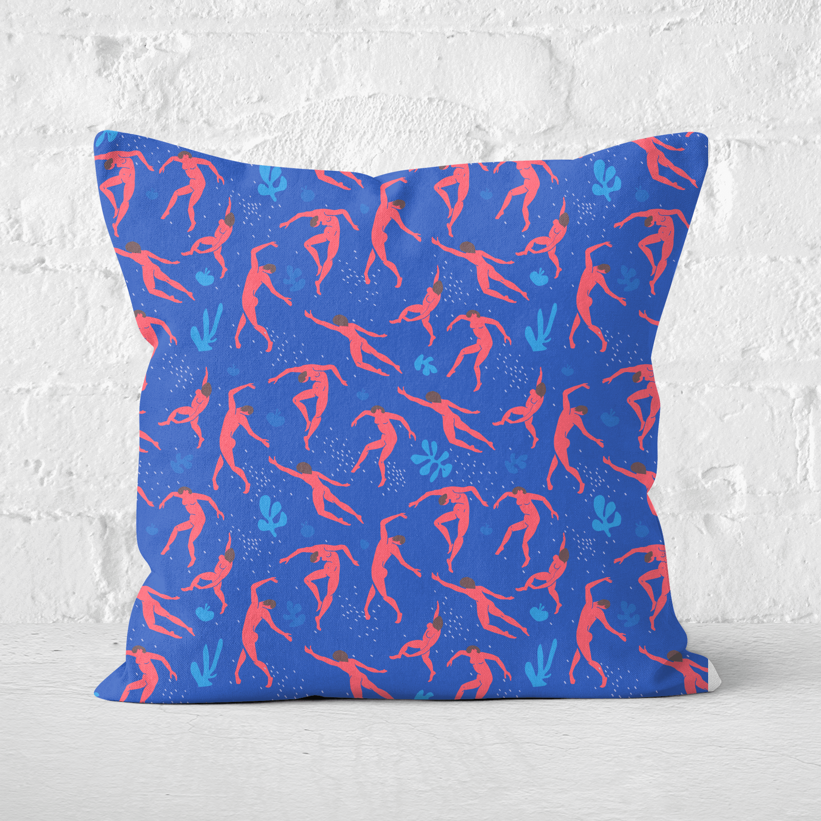 Cool Tone Dancers Square Cushion - 60x60cm - Soft Touch