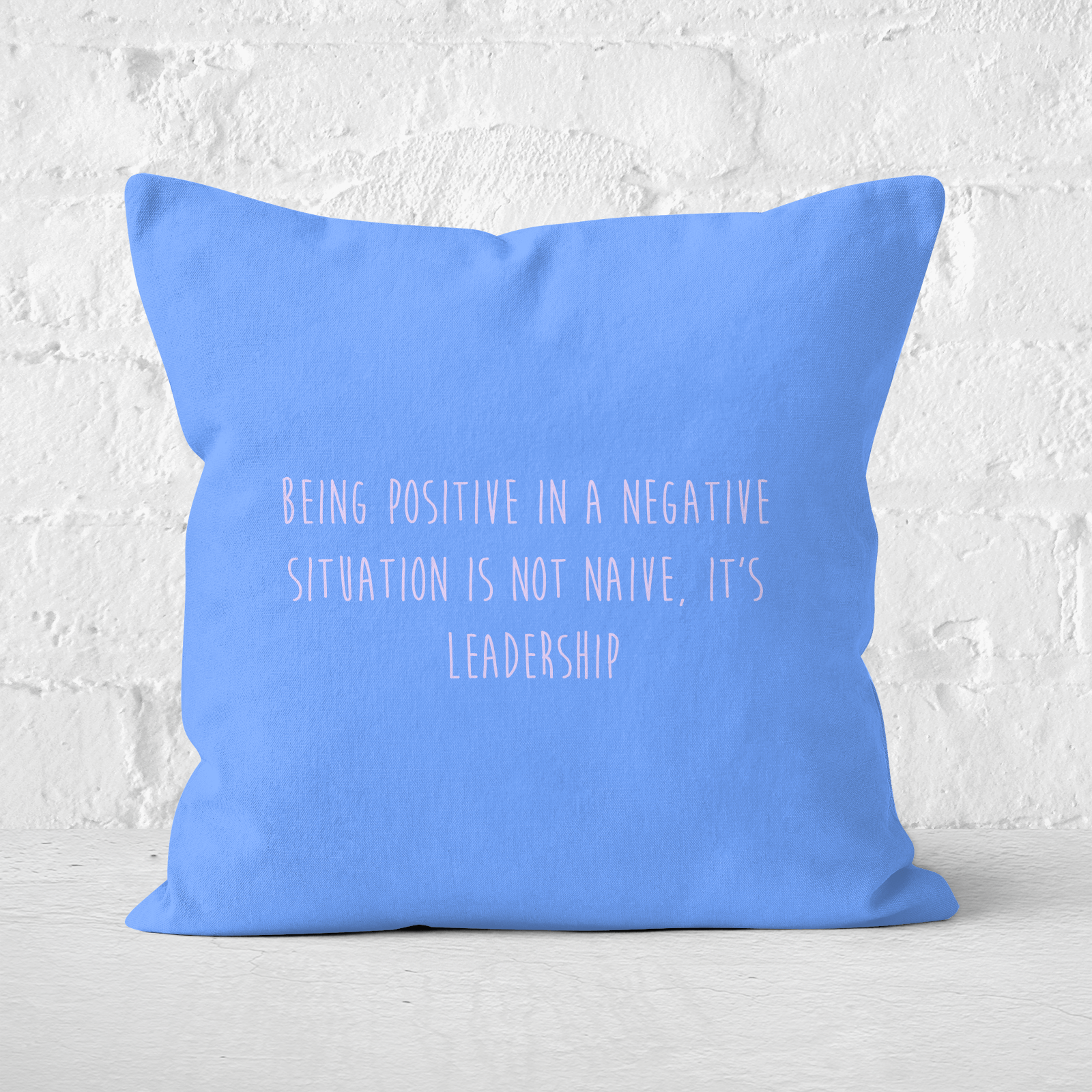 Being Positive Square Cushion - 60x60cm - Soft Touch
