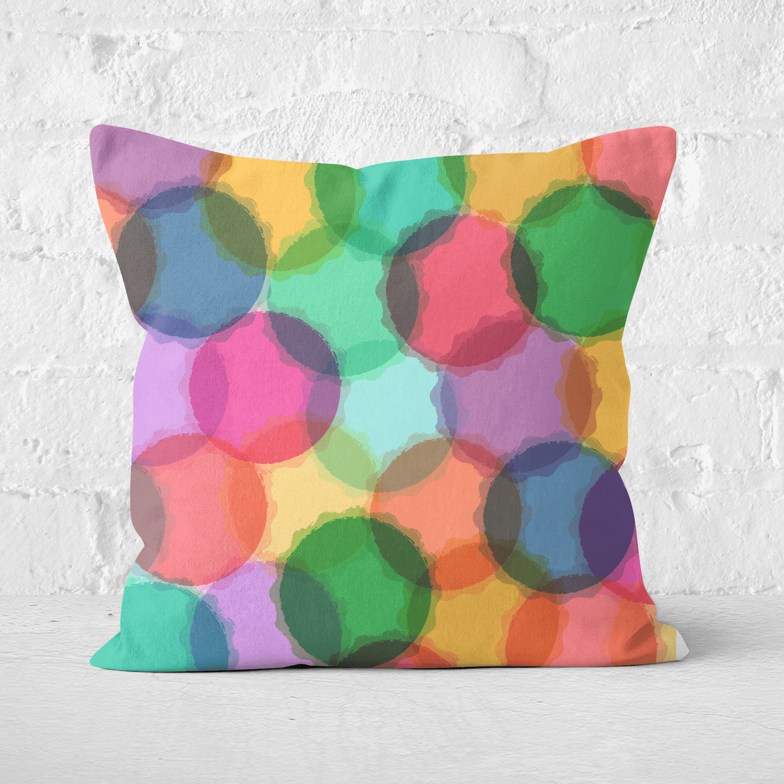 Macaron Feast Square Cushion - 60x60cm - Soft Touch