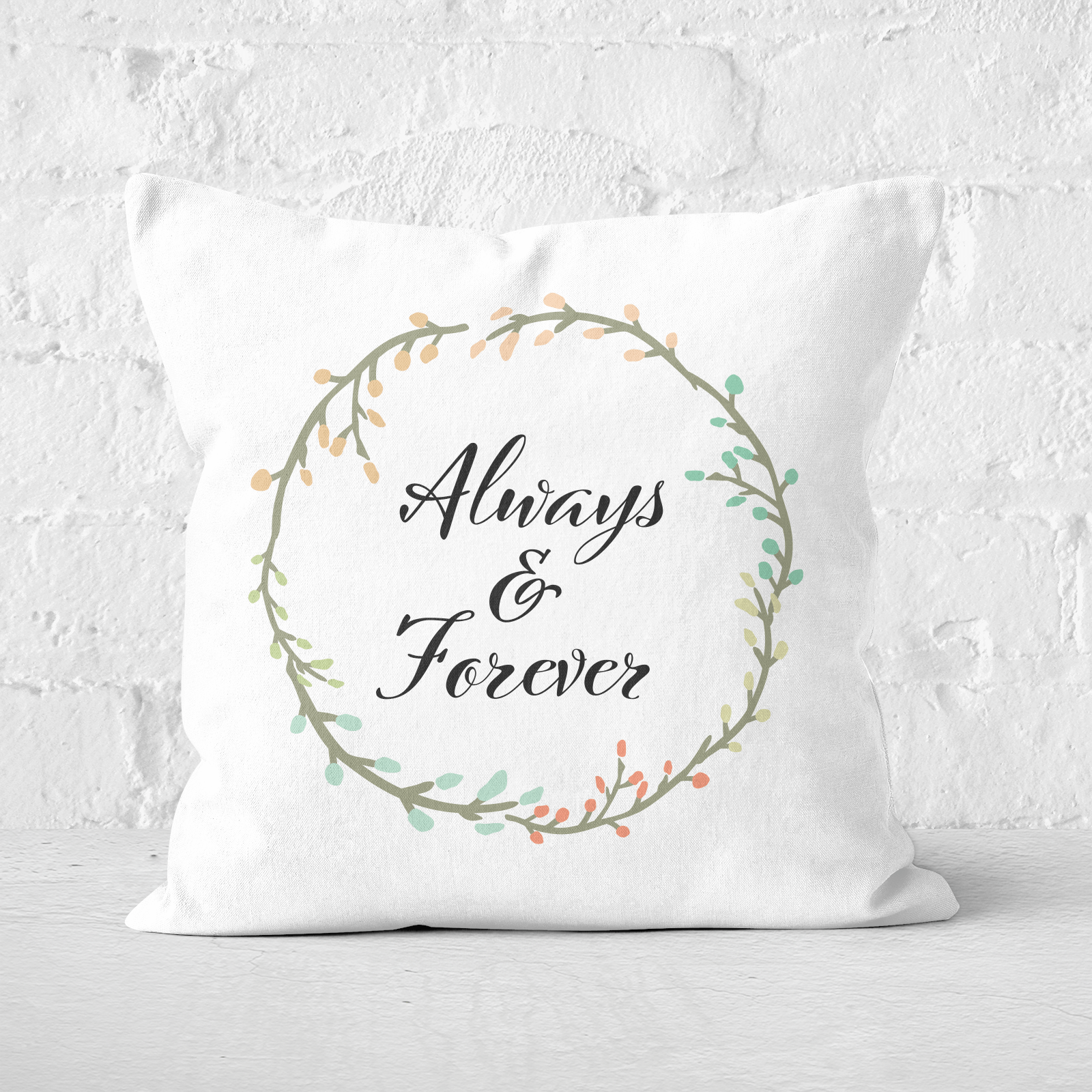 Always And Forever Square Cushion - 60x60cm - Soft Touch