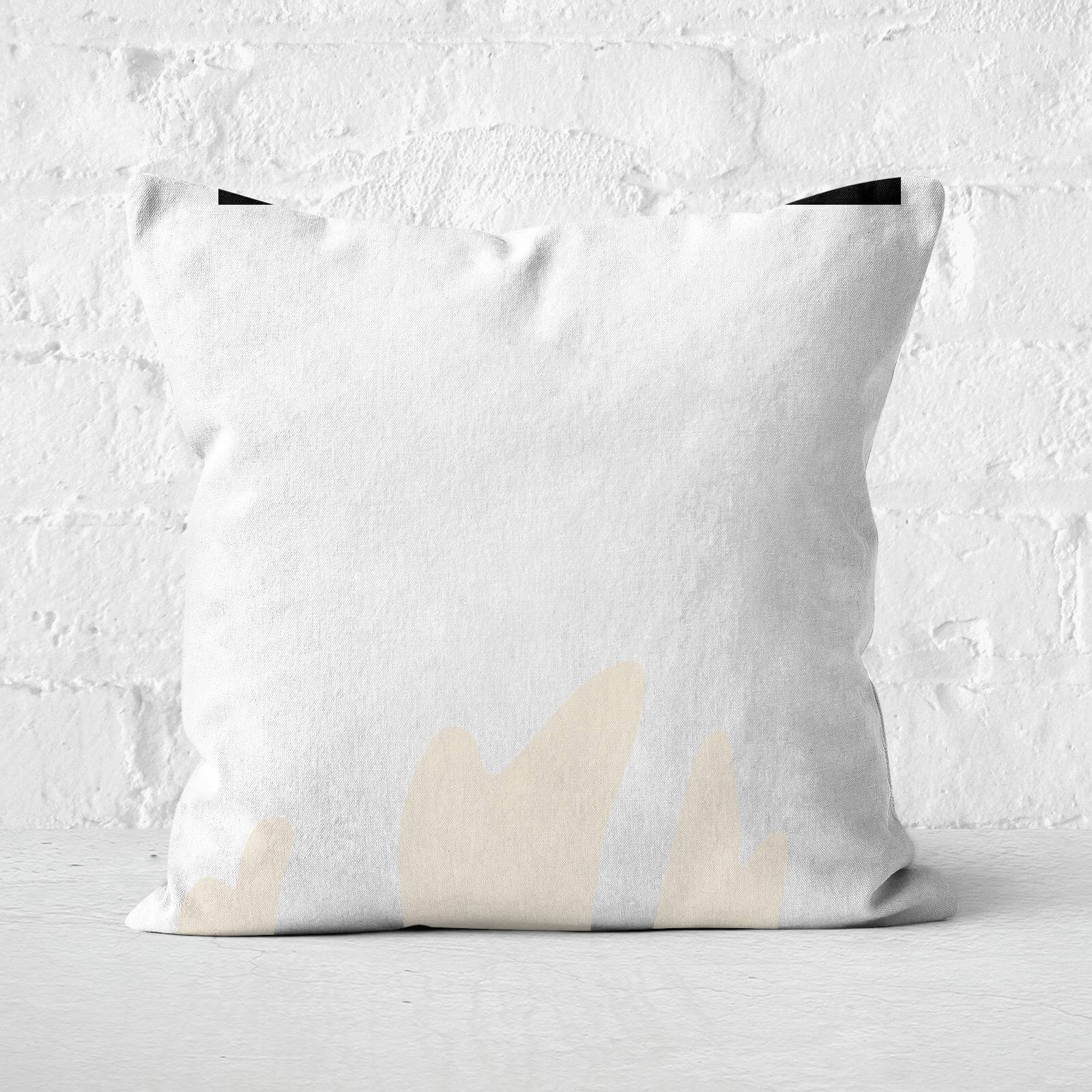 Leaf Square Cushion - 60x60cm - Soft Touch