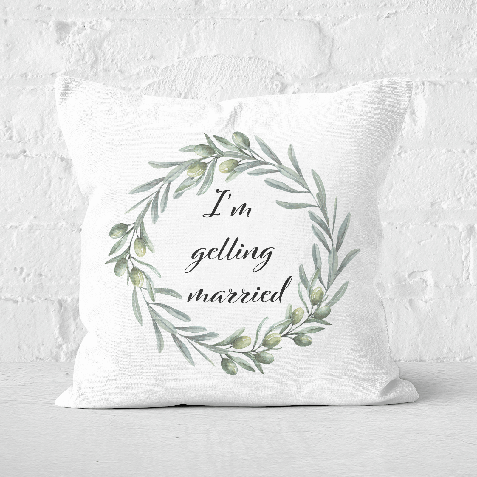 I'm Getting Married Square Cushion - 60x60cm - Soft Touch