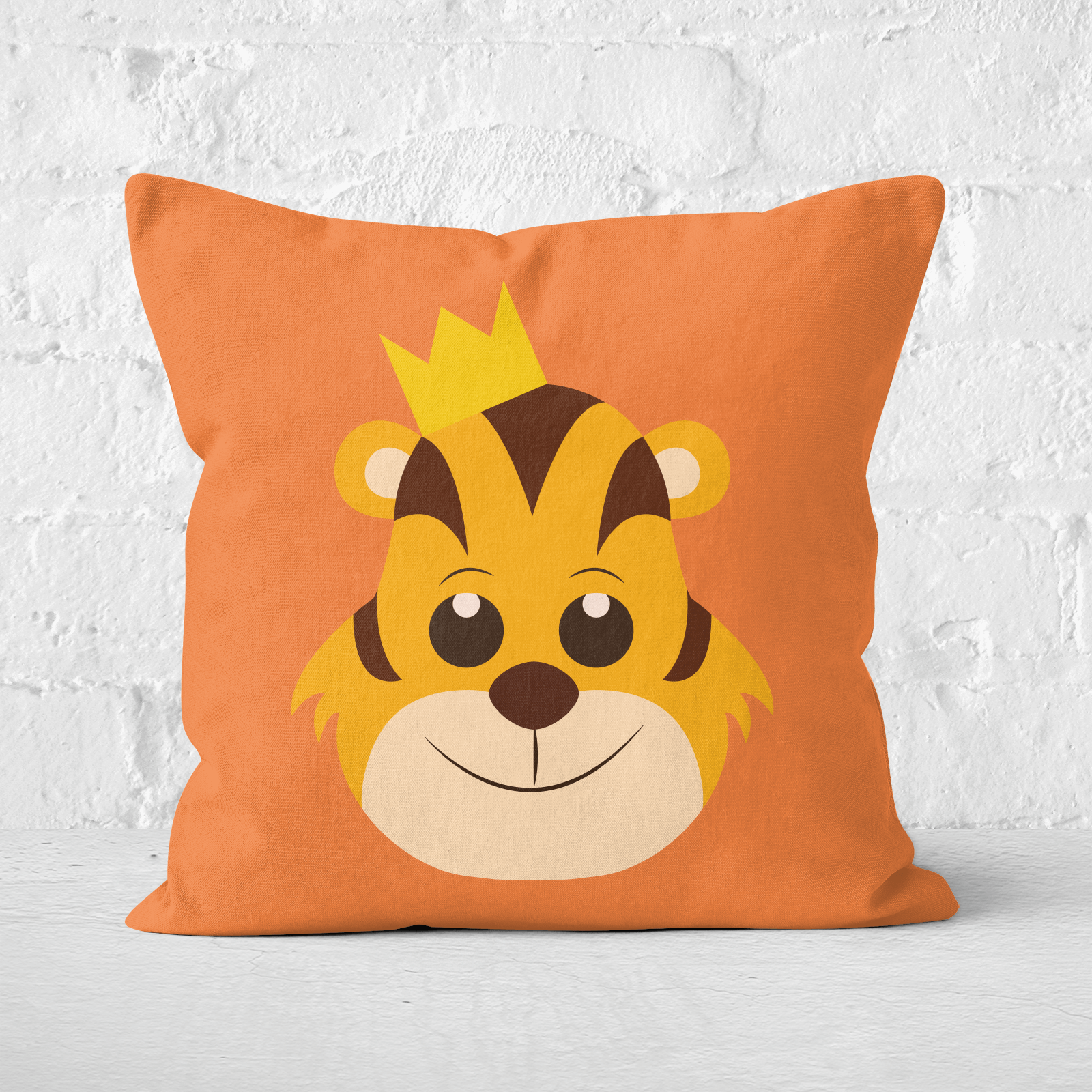 Tiger King Square Cushion - 60x60cm - Soft Touch