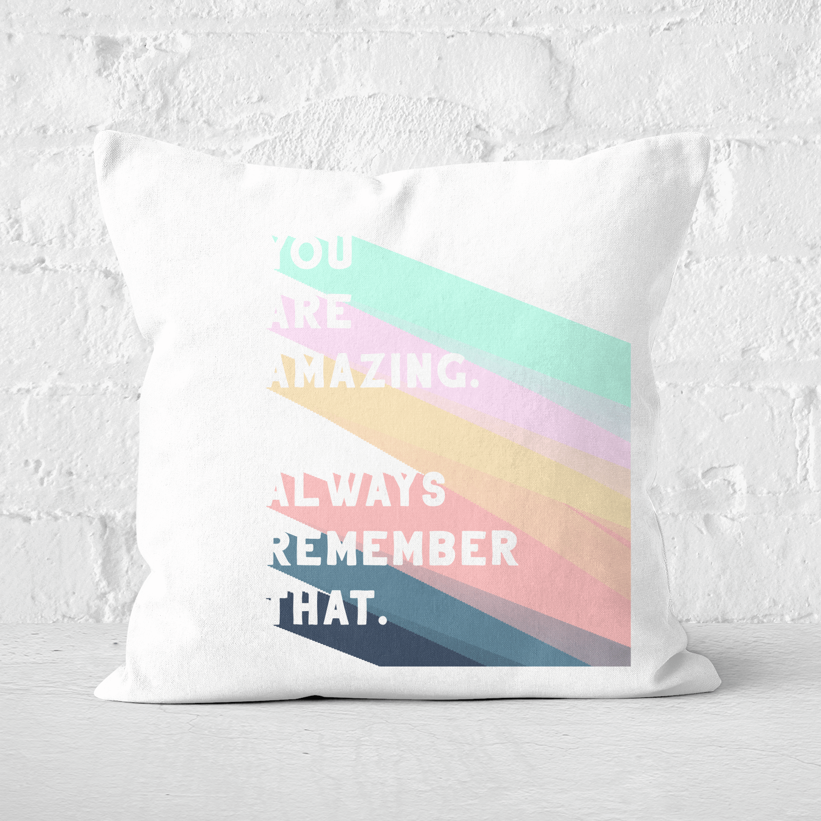 You Are Amazing Square Cushion - 60x60cm - Soft Touch