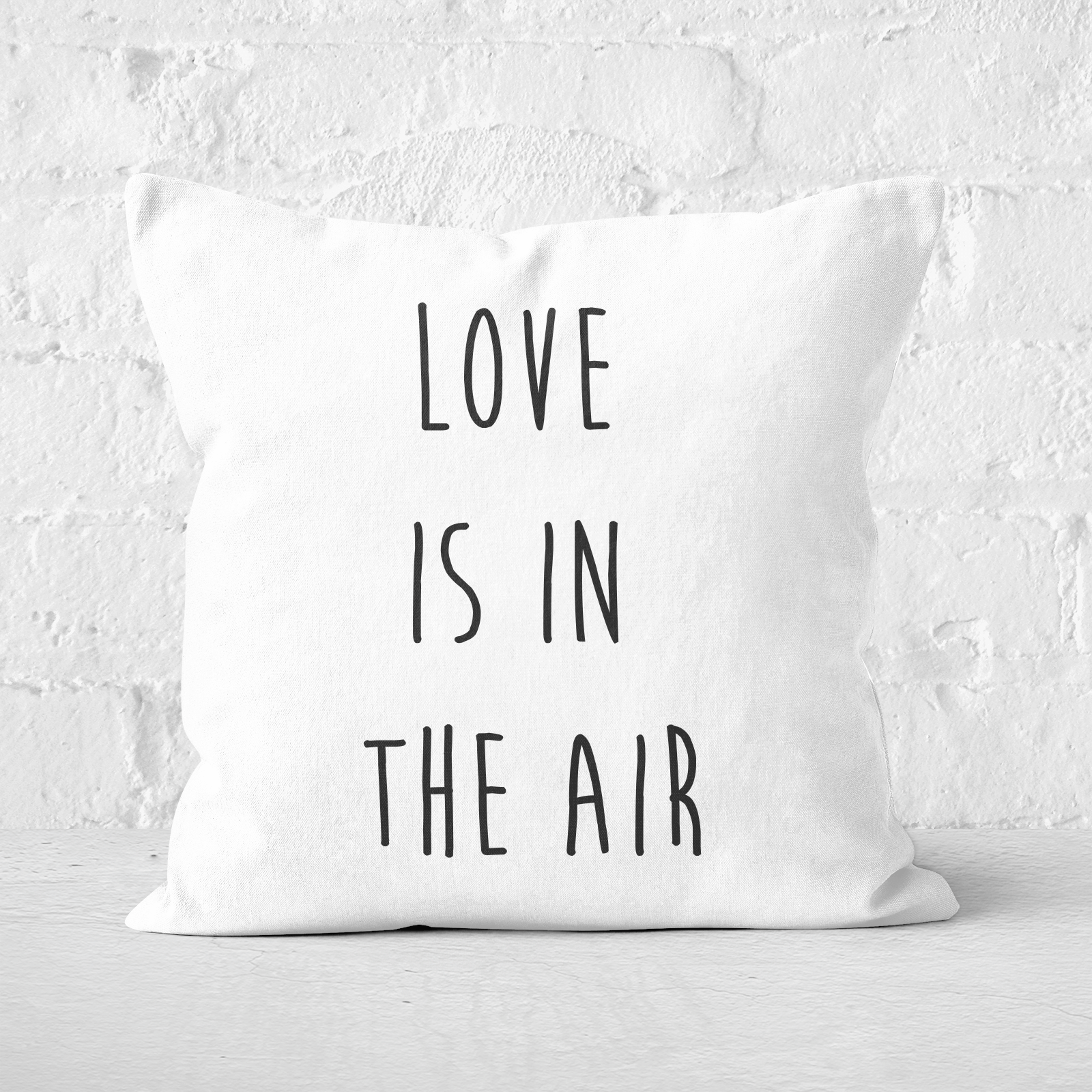 Love Is In The Air Square Cushion - 60x60cm - Soft Touch