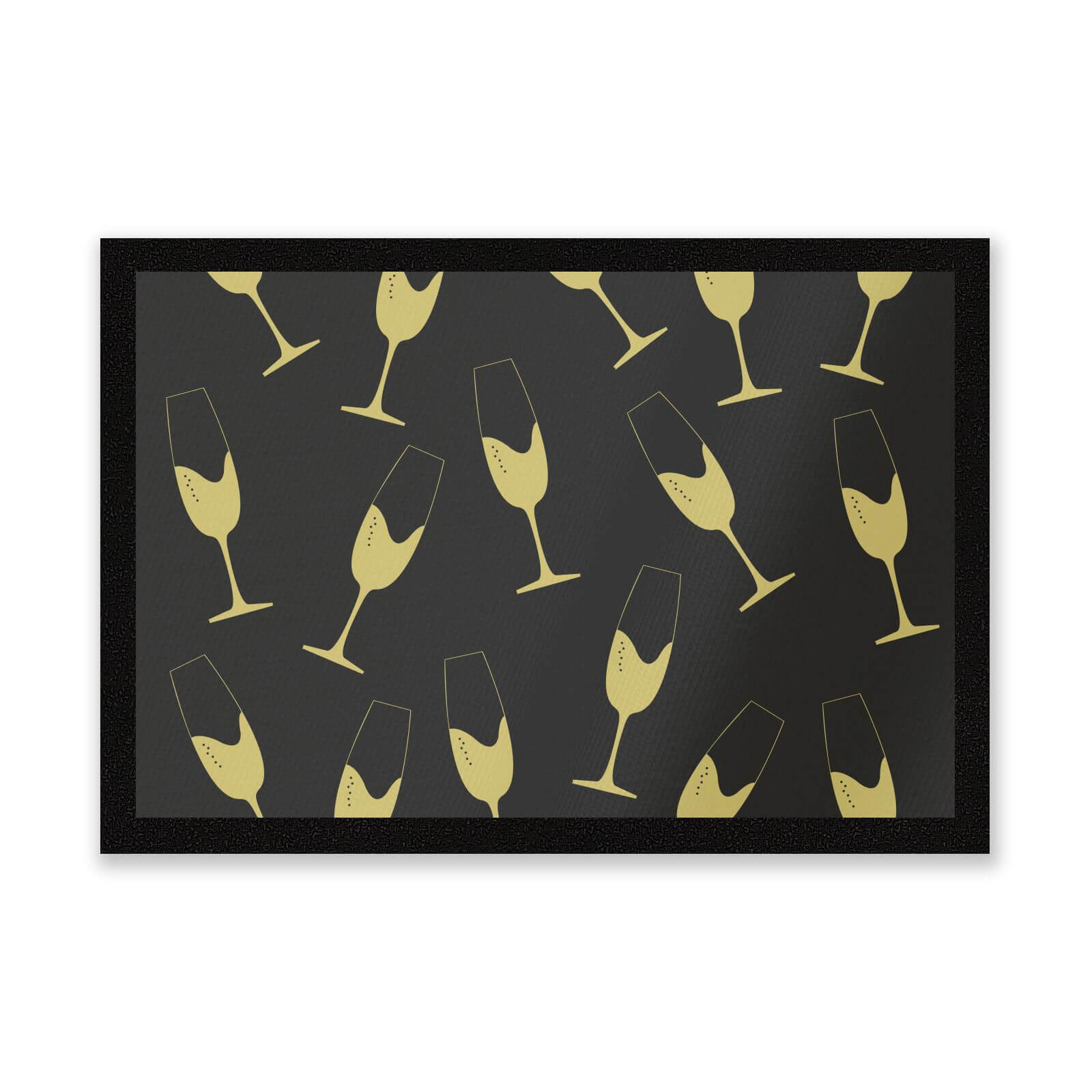Champagne Glasses Entrance Mat